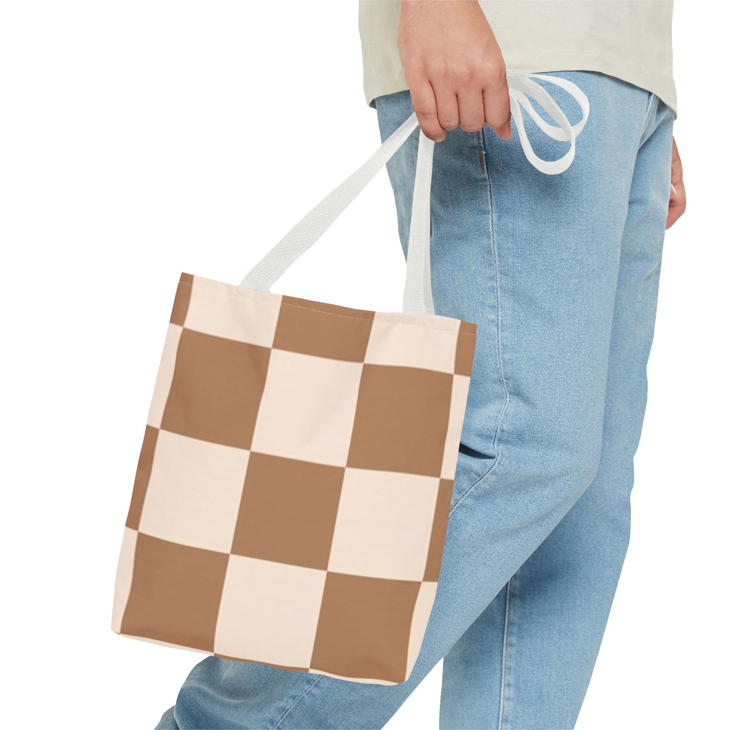 Modern Checkered All Over Print BRAND NEW Purse - Pocketbook - Travel Tote Bag