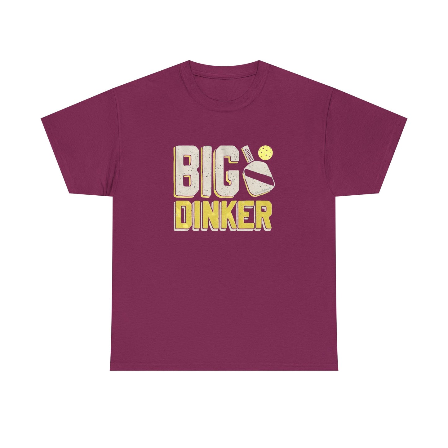 Big Dinker Pickle Ball Graphic T Shirt NEW Unisex Heavy Cotton Tee