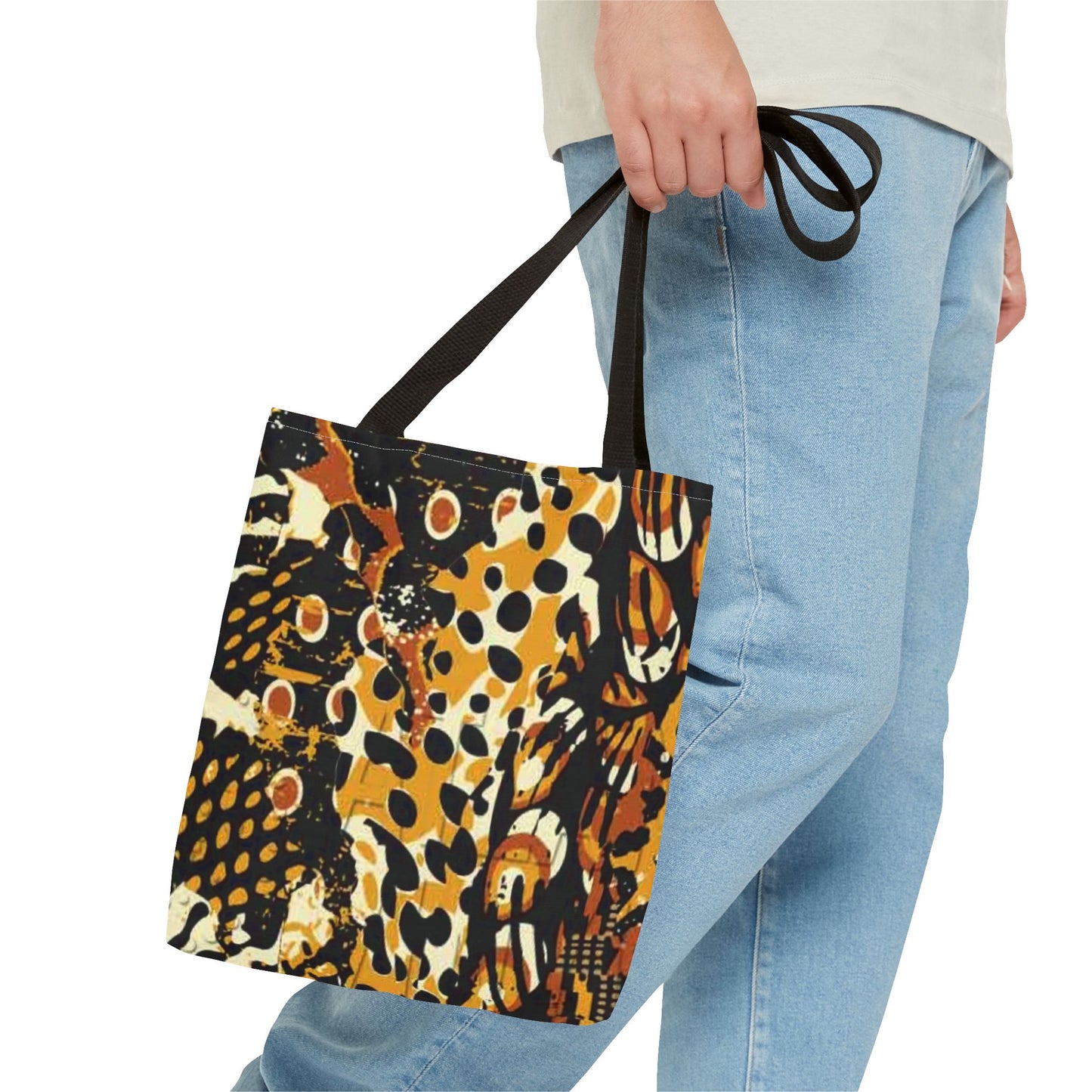Brown Multi Color BRAND NEW MODERN Tote Bag (AOP)