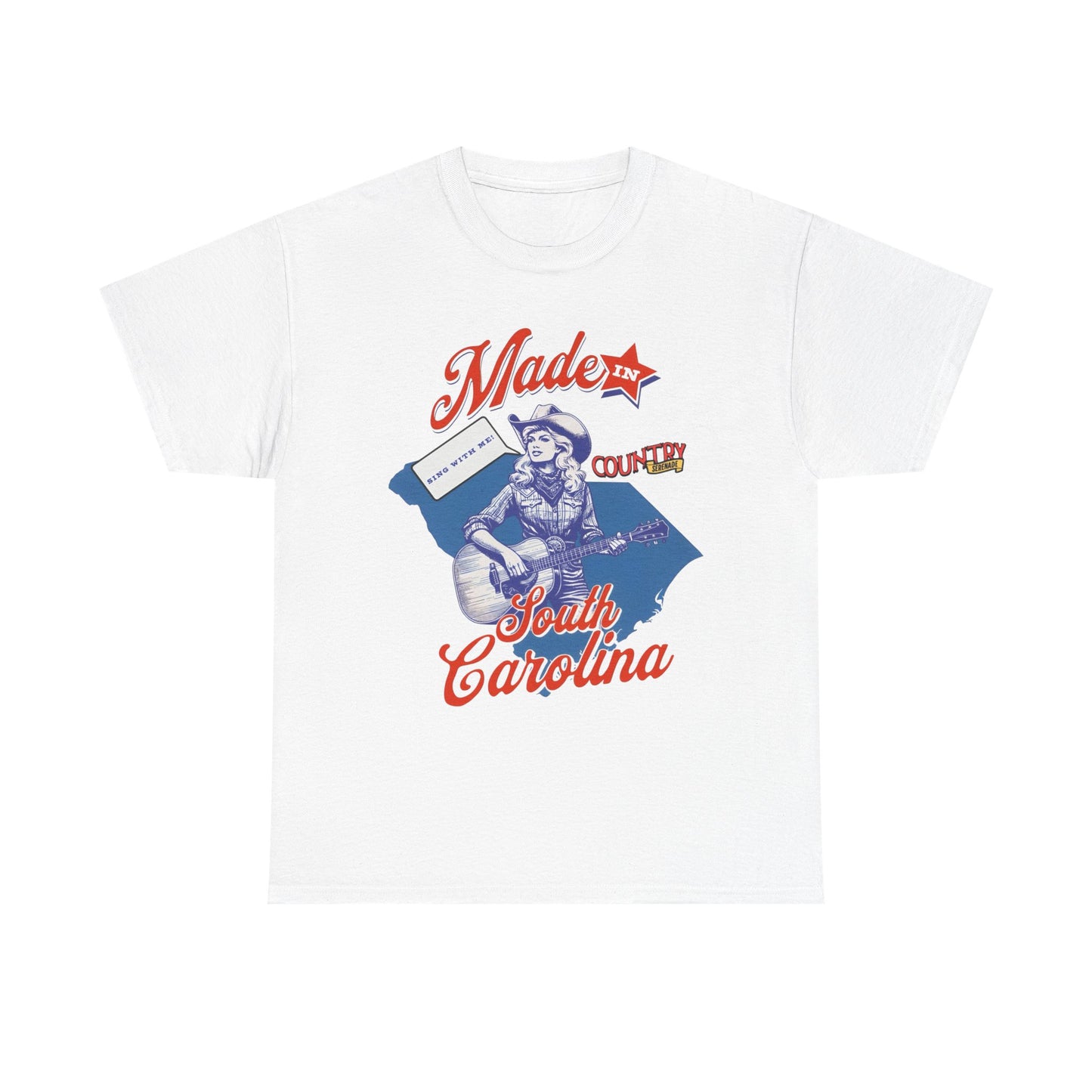 Made In South Carolina Graphic T Shirt Unisex Heavy Cotton Tee Gift