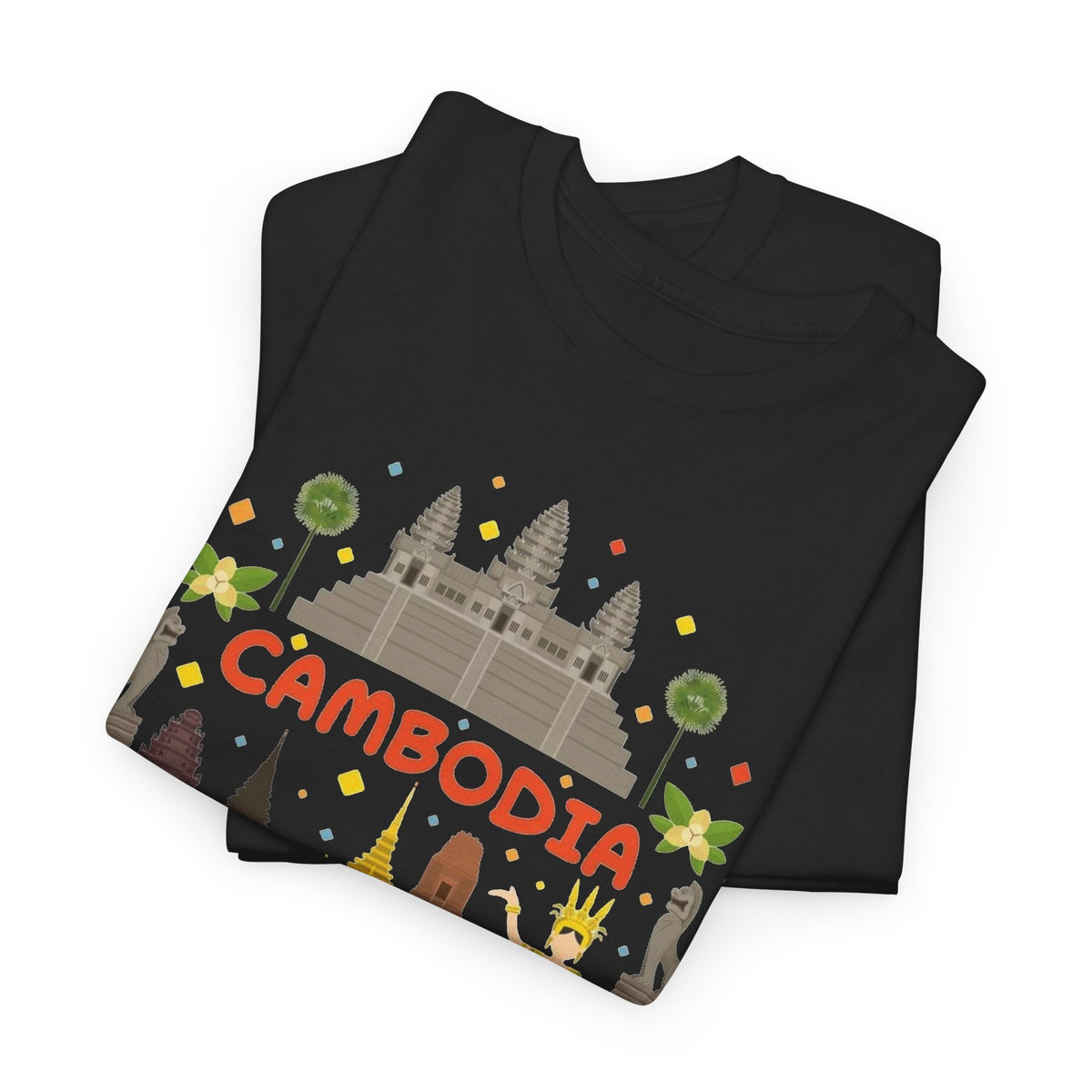 Cambodia Angkor Wat Temple Graphic T-Shirt Men's Graphic Tee