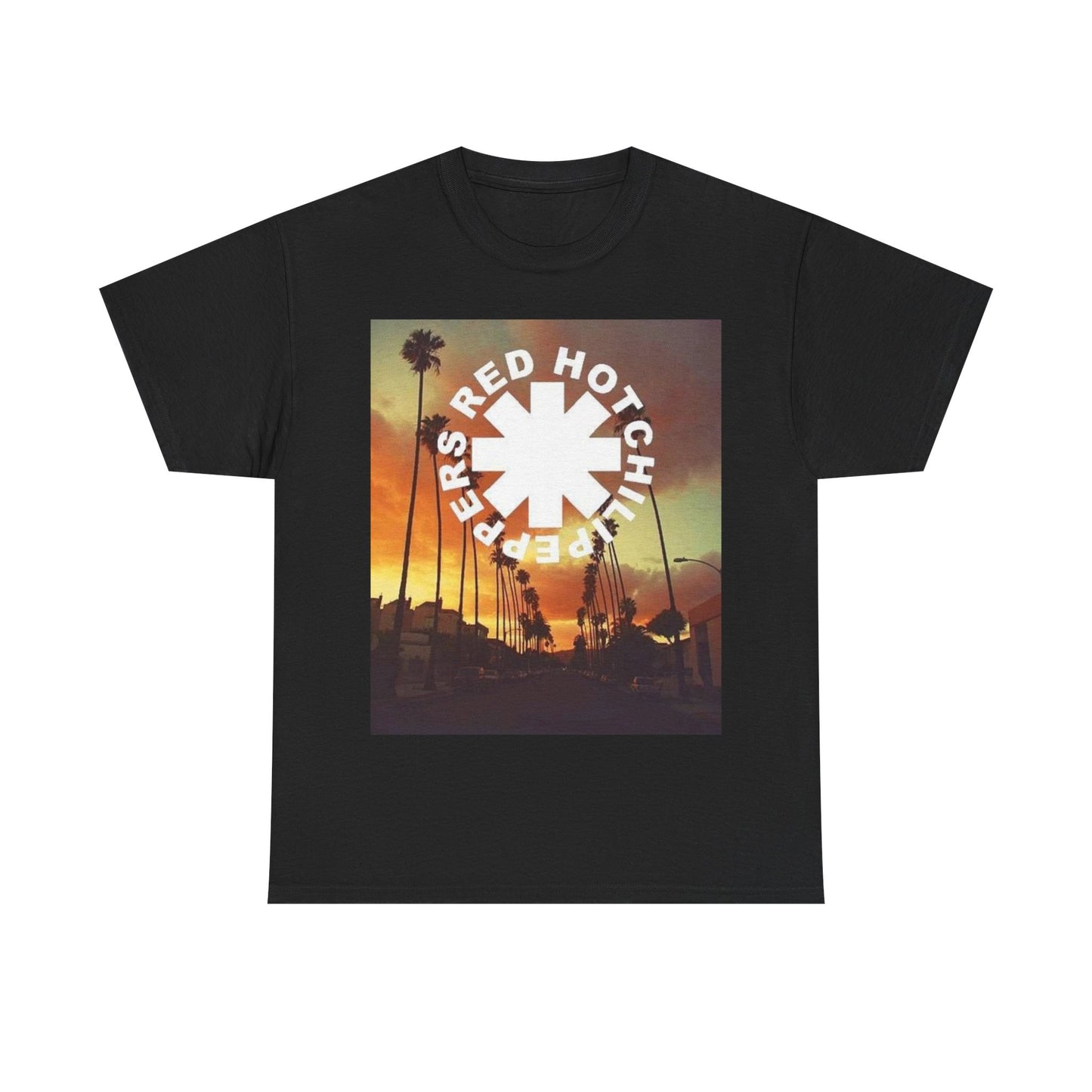 Red Hot Chili Peppers shirt California retro sunset art vintage Unisex Heavy