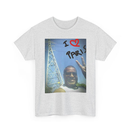 I Love Paris Funny T Shirt Unisex Heavy Cotton Tee Gift