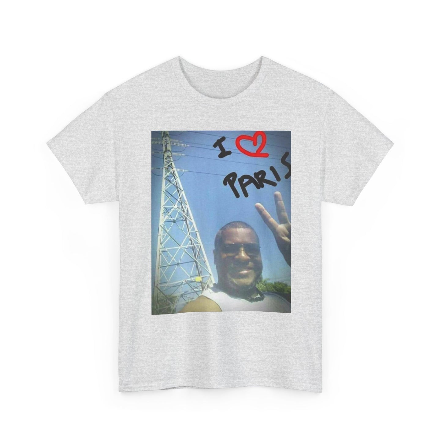 I Love Paris Funny T Shirt Unisex Heavy Cotton Tee Gift
