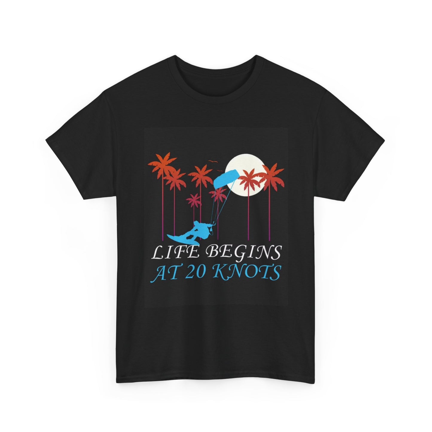 Kite Surfing Graphic T Shirt Knots Boating Outdoors Unisex Heavy Cotton Tee