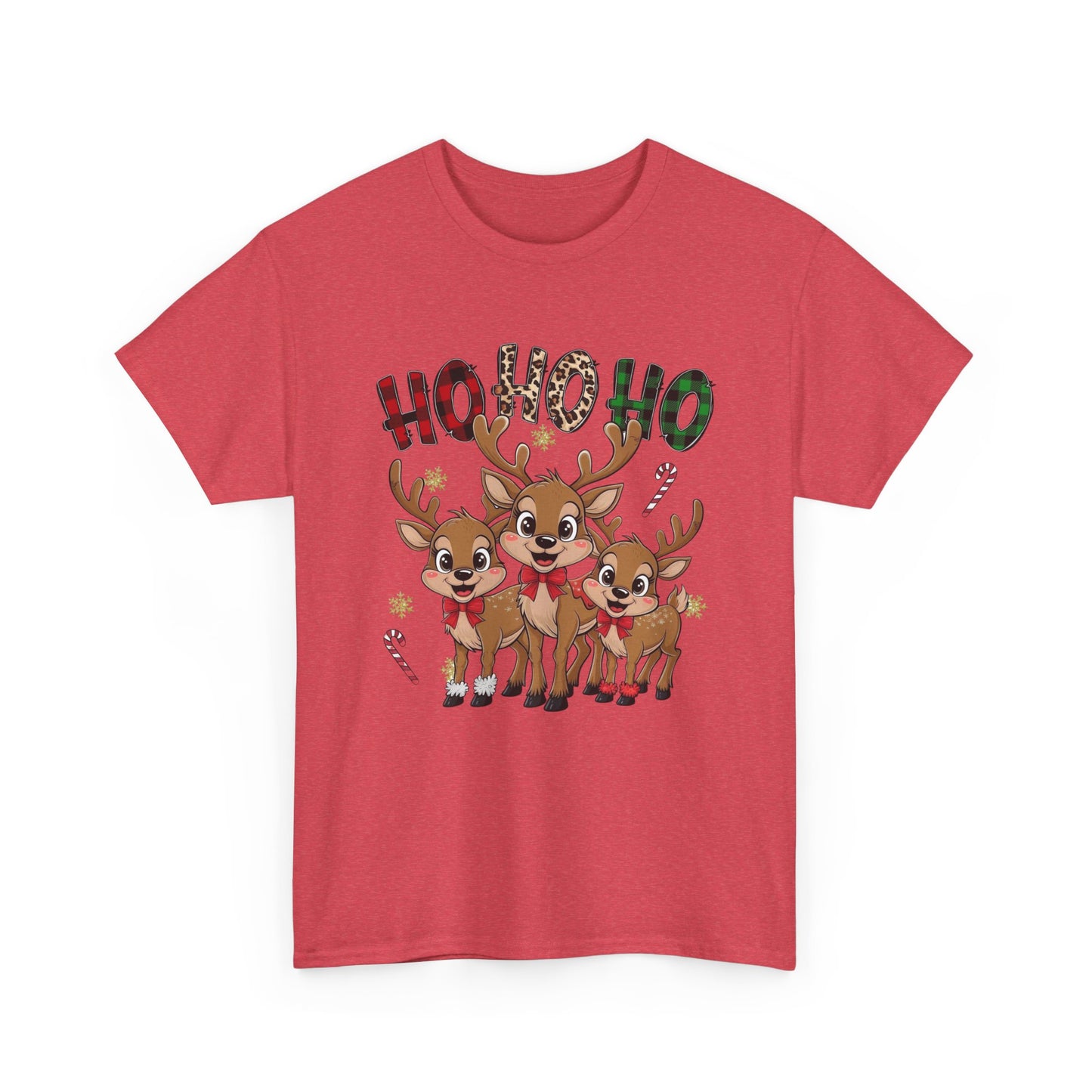 Ho Ho Ho Christmas Graphic T Shirt NEW Unisex Heavy Cotton Tee