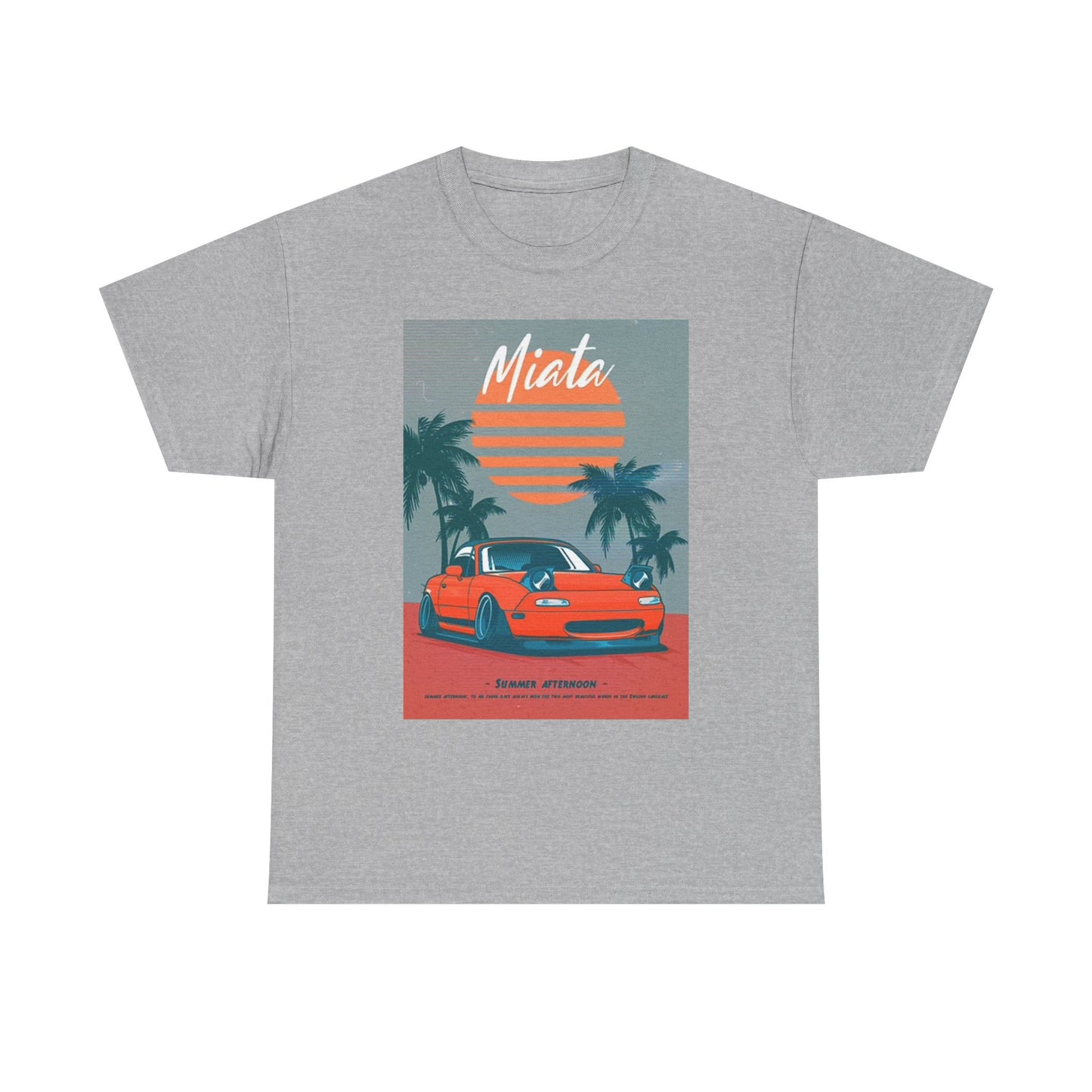 Mazda Miata Graphic T Shirt Retro Car Meet JDM Drifting Unisex Heavy Cotton Tee