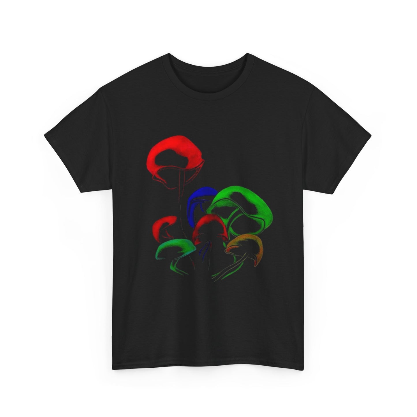 Mushroom Art Graphic T Shirt NEW ADULT TEE