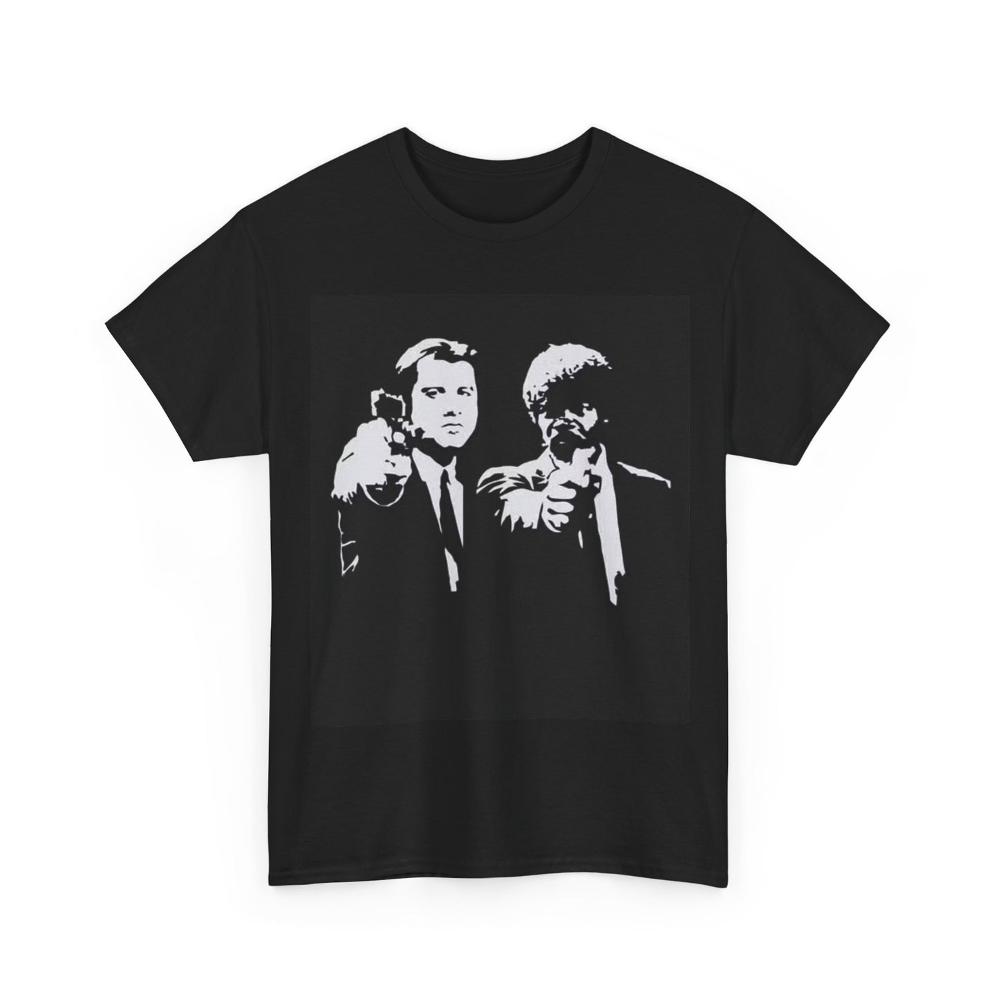 Pulp Fiction Tshirt Retro Movie Travolta Sam Jackson Unisex Heavy Cotton Tee