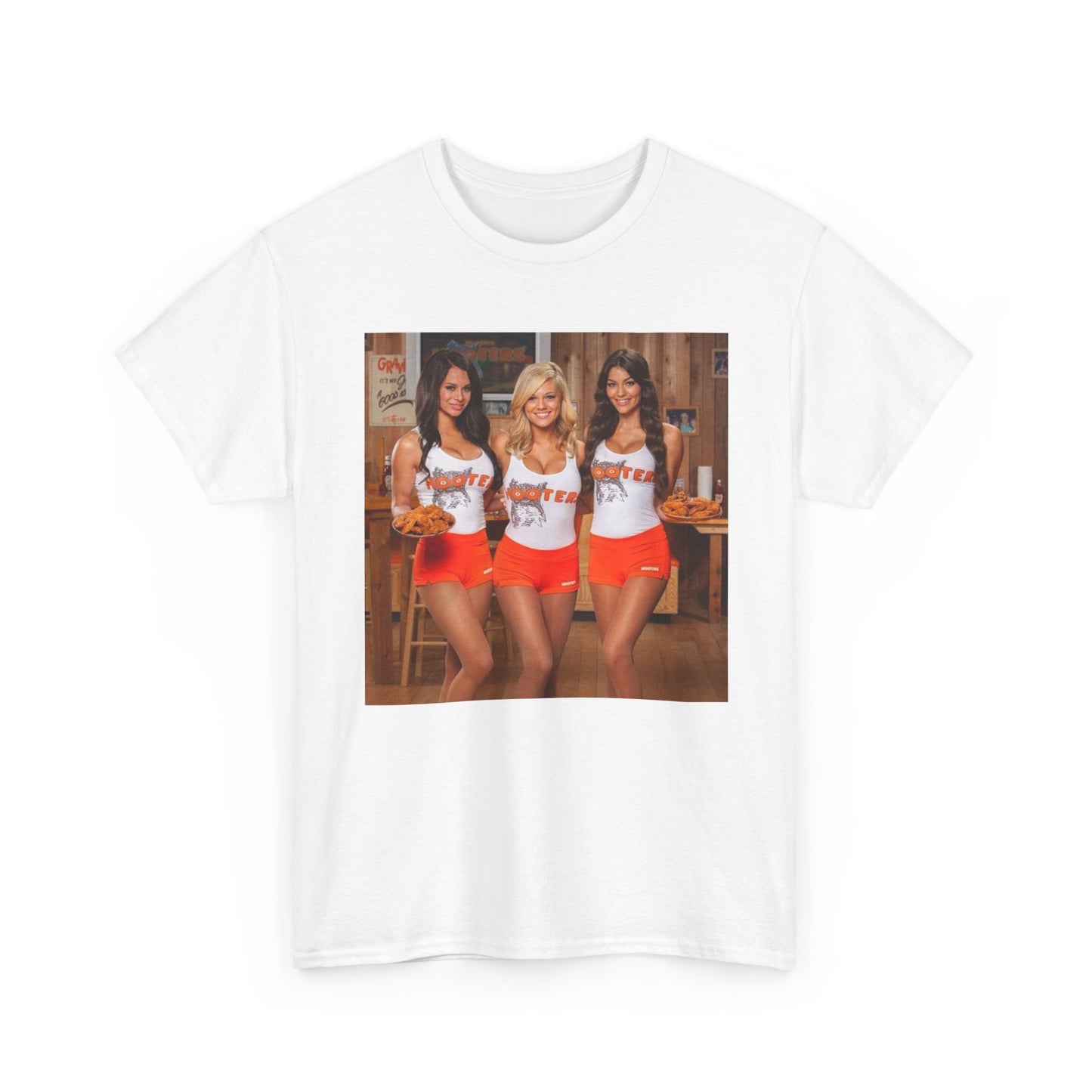 Hooters Models Retro T Shirt Unisex Heavy Cotton Tee Gift