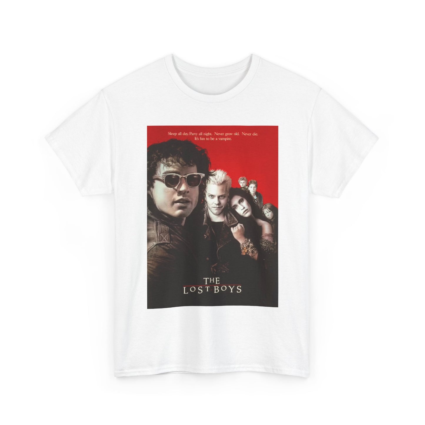 The lost Boys Tshirt Vintage Movie Poster Retro Graphic Unisex Heavy Cotton Tee