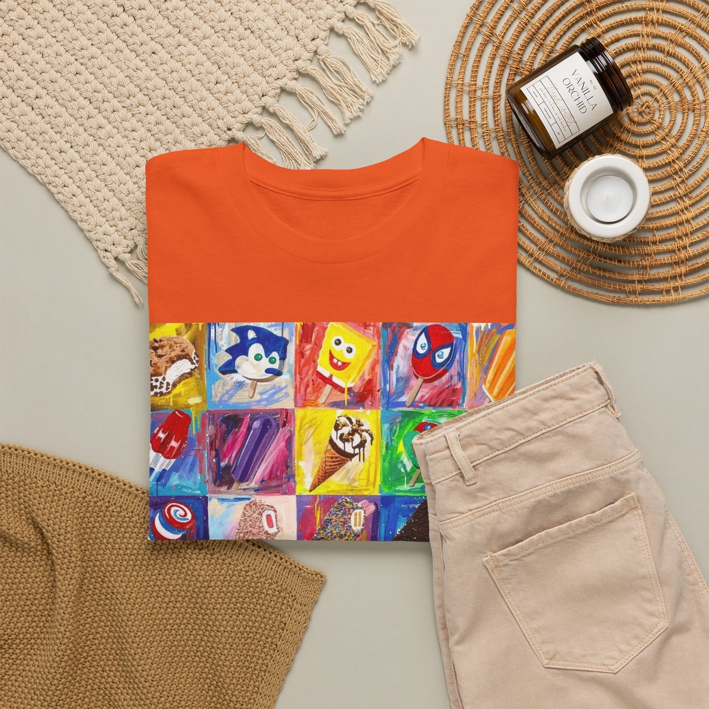 Ice Cream Menu Graphic T Shirt