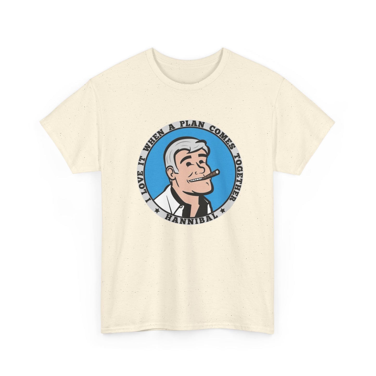 I Love It When A Plan Comes Together Graphic T Shirt NEW Unisex Heavy Cotton Tee