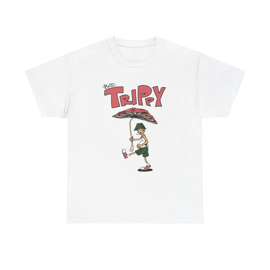 Bad Trippy Retro Vibes Graphic T Shirt Unisex Heavy Cotton Tee NEW Gift