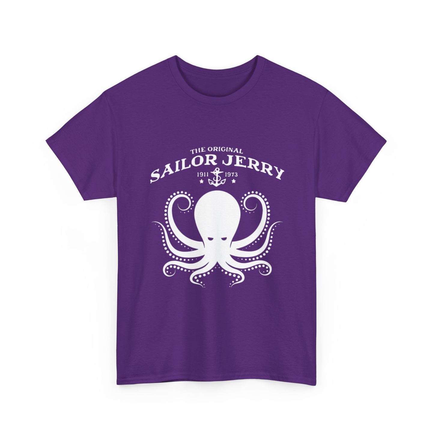 Sailor Jerry T-shirt vintage tattoo navy art retro Hawaii Heavy Cotton Tee