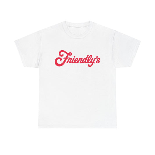 Friendly's Ice Cream Tshirt Vintage Logo New England Retro Unisex Heavy Cotton
