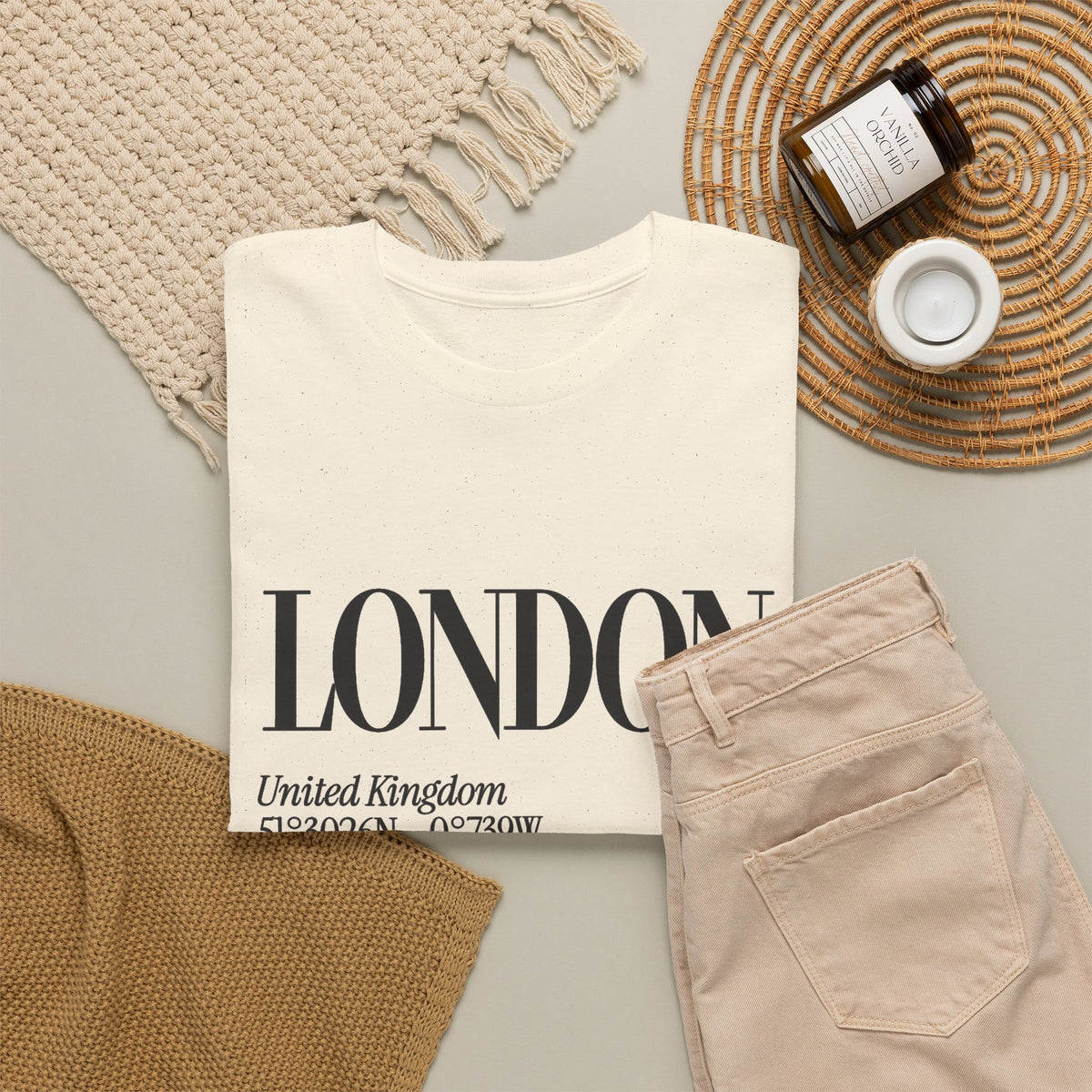 London Graphic T Shirt Men's Vintage Heavy Cotton Tee