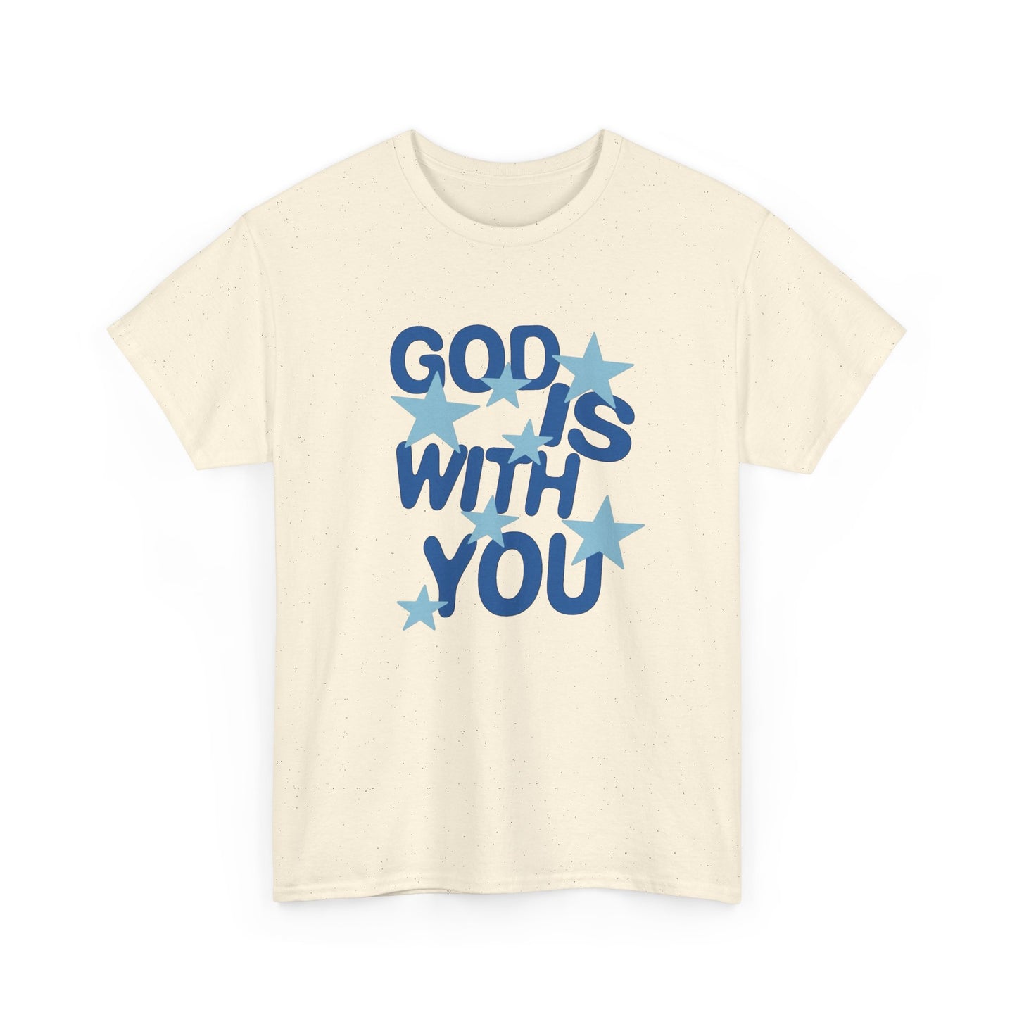 God Is With You Graphic T Shirt NEW Vintage Unisex Heavy Cotton Tee