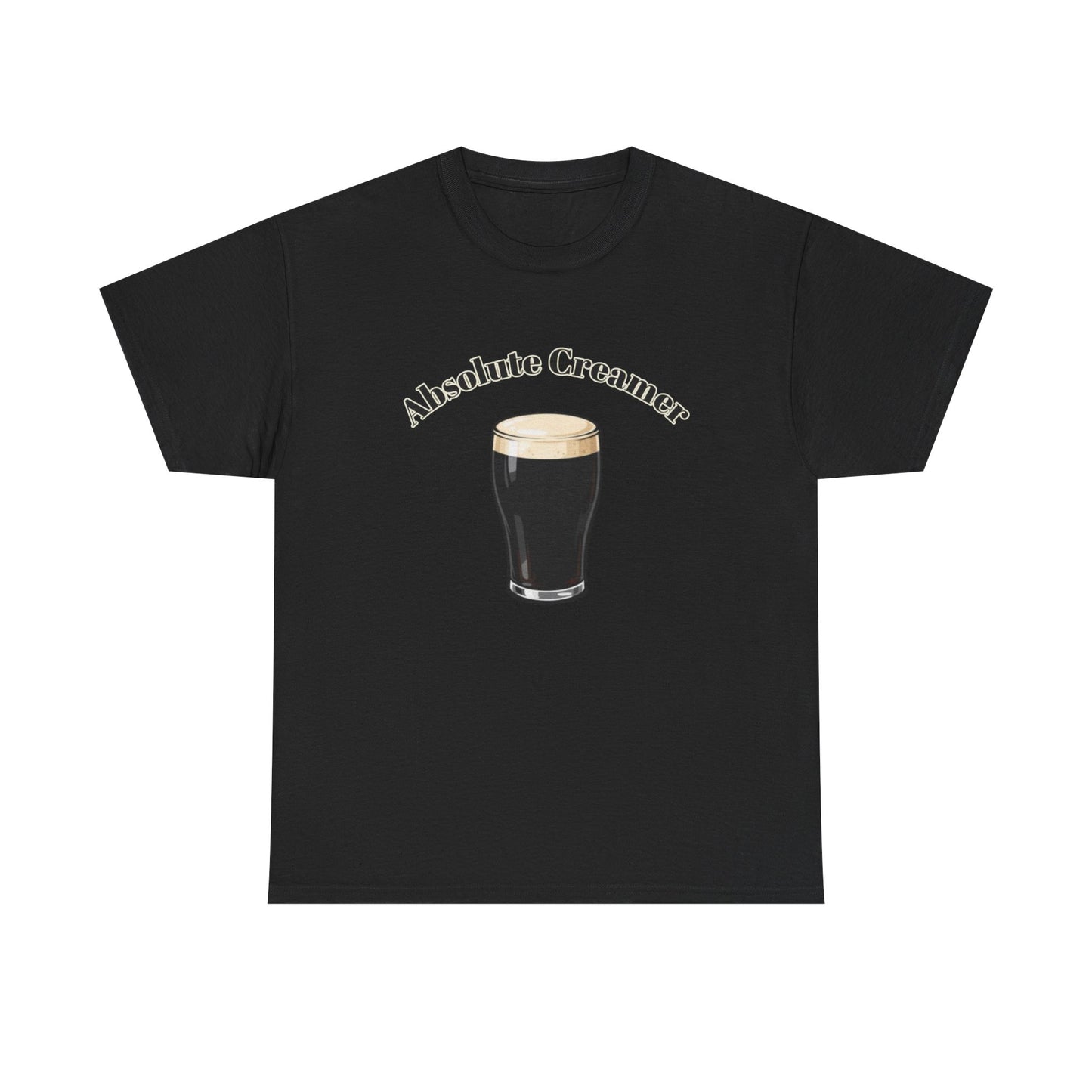 Absolute Creamer Guinness Beer Graphic T Shirt NEW ADULT Unisex Heavy Cotton Tee