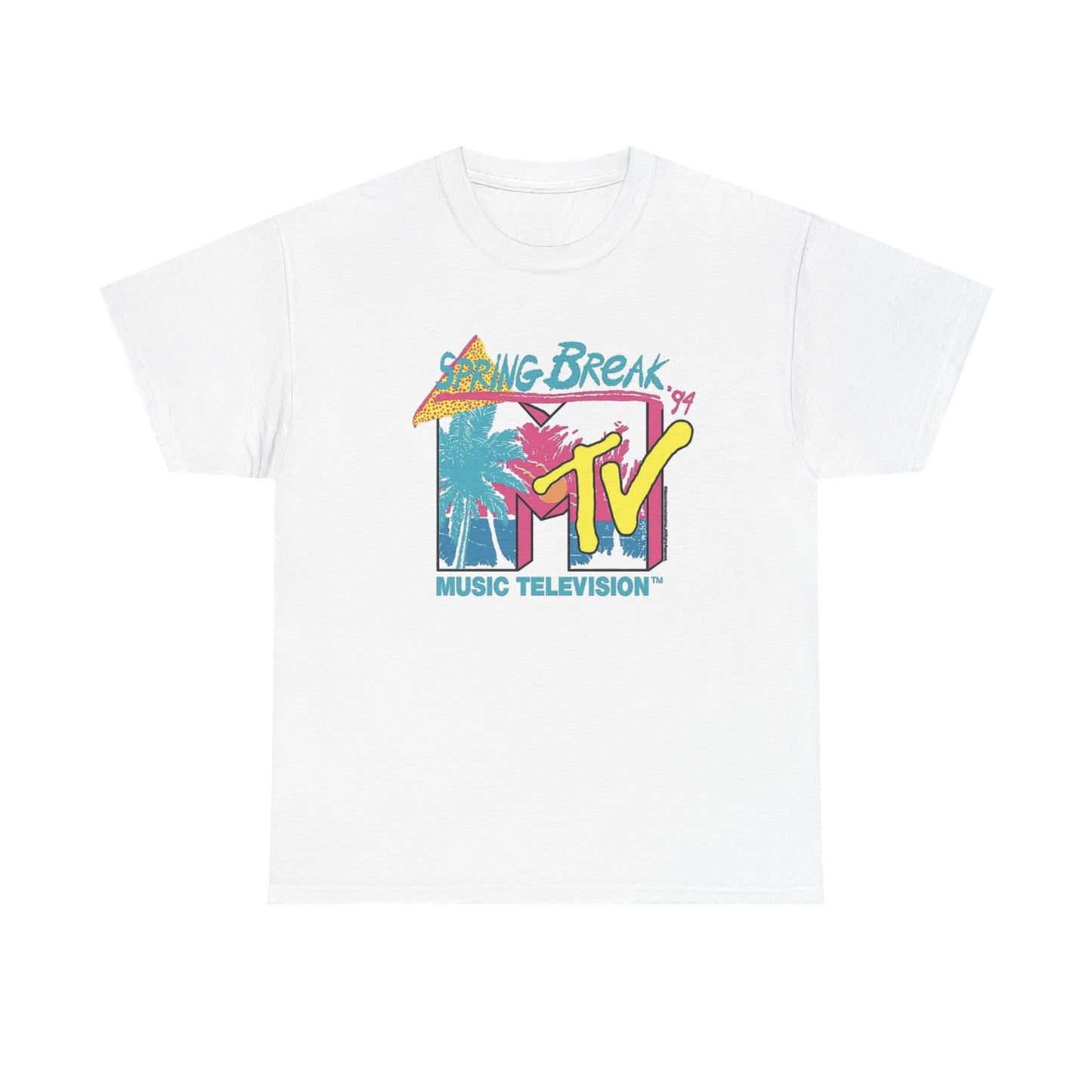 MTV Spring Break 94 Graphic T Shirt Vintage Heavy Cotton Tee