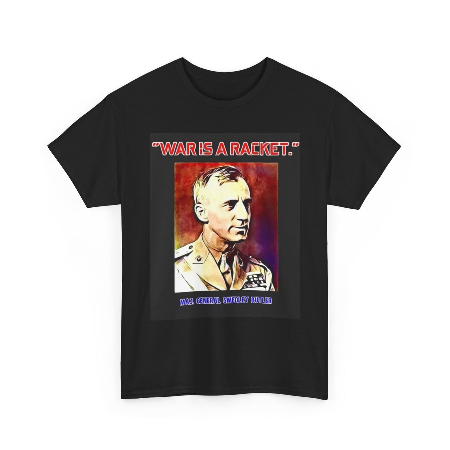 War Is A Racket Graphic T Shirt Retro Military Art Vintage Unisex Heavy Cotton 1