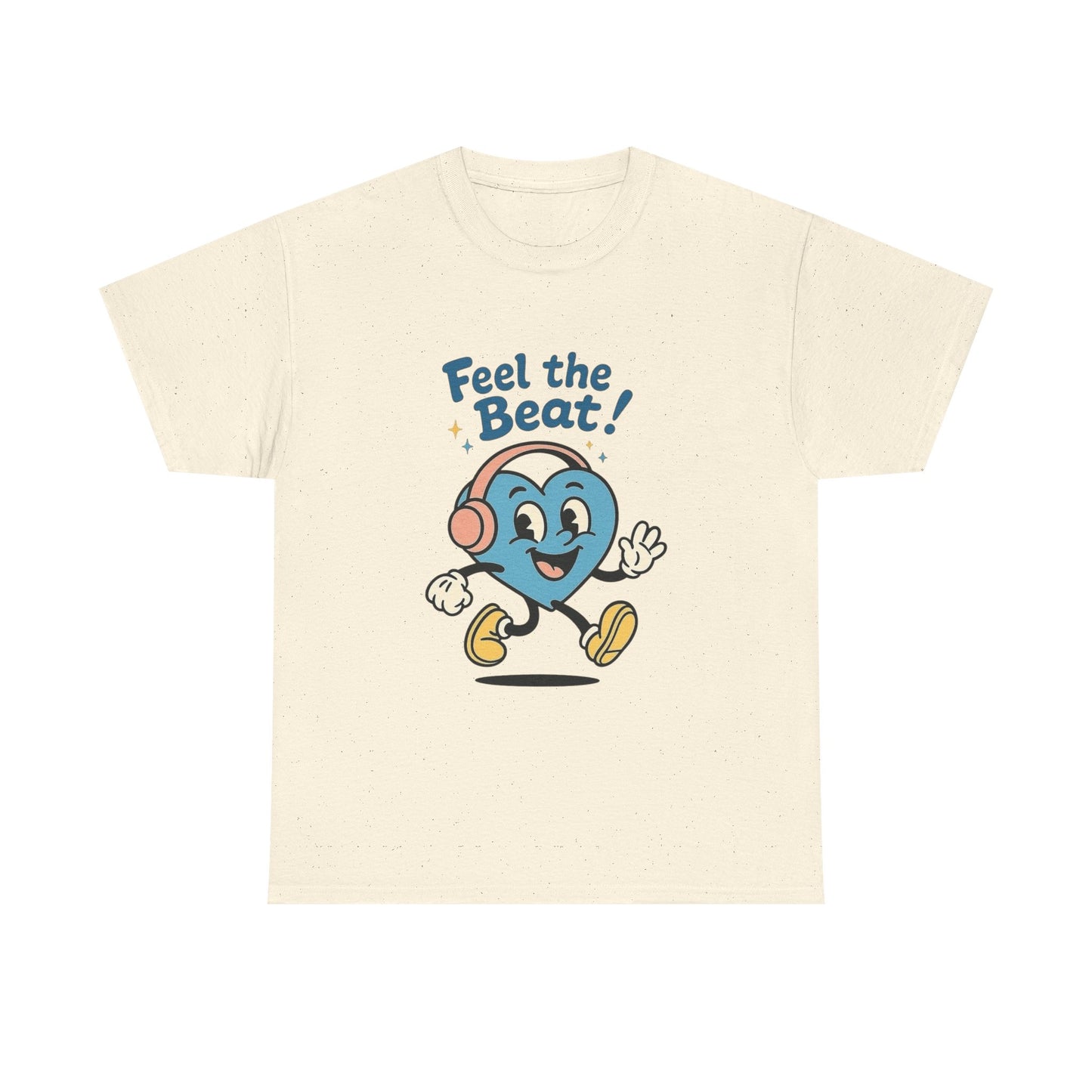 Feel The Beat Music Graphic T Shirt NEW GIFT Unisex Heavy Cotton Tee