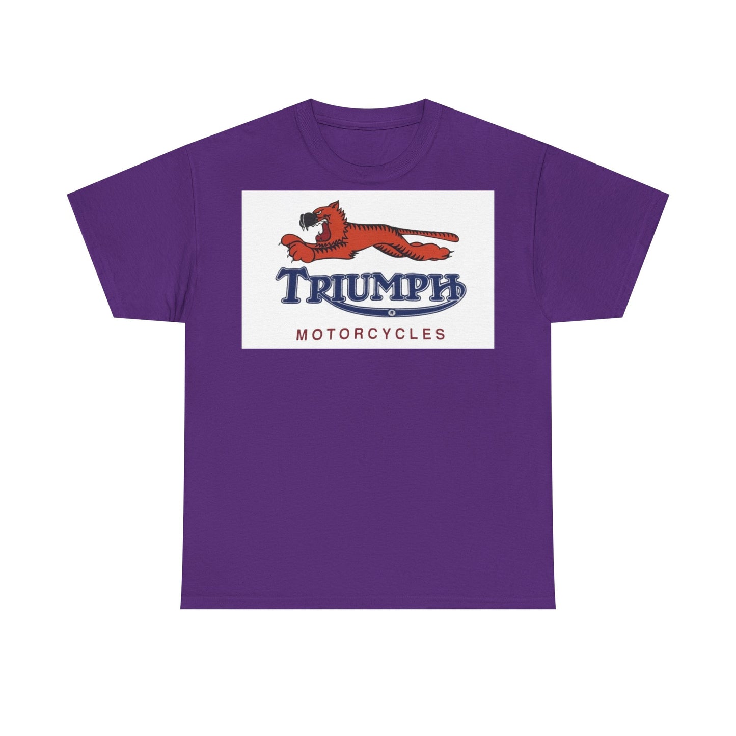 Triumph T-shirt vintage motorcycles nostalgia Tiger Unisex Heavy Cotton Tee