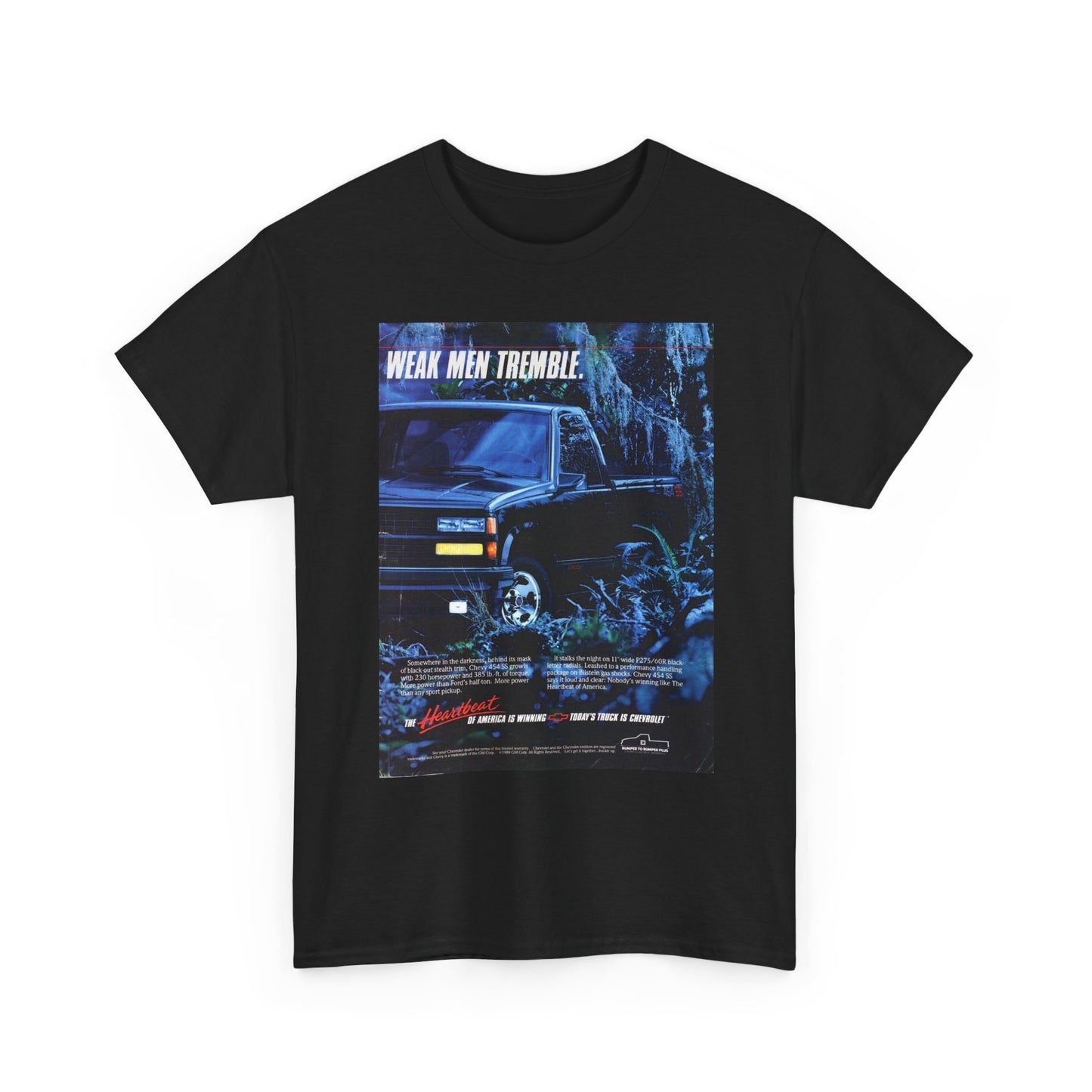 Chevy Silverado Graphic T Shirt Vintage 90s Trucks  Unisex Heavy Cotton Tee