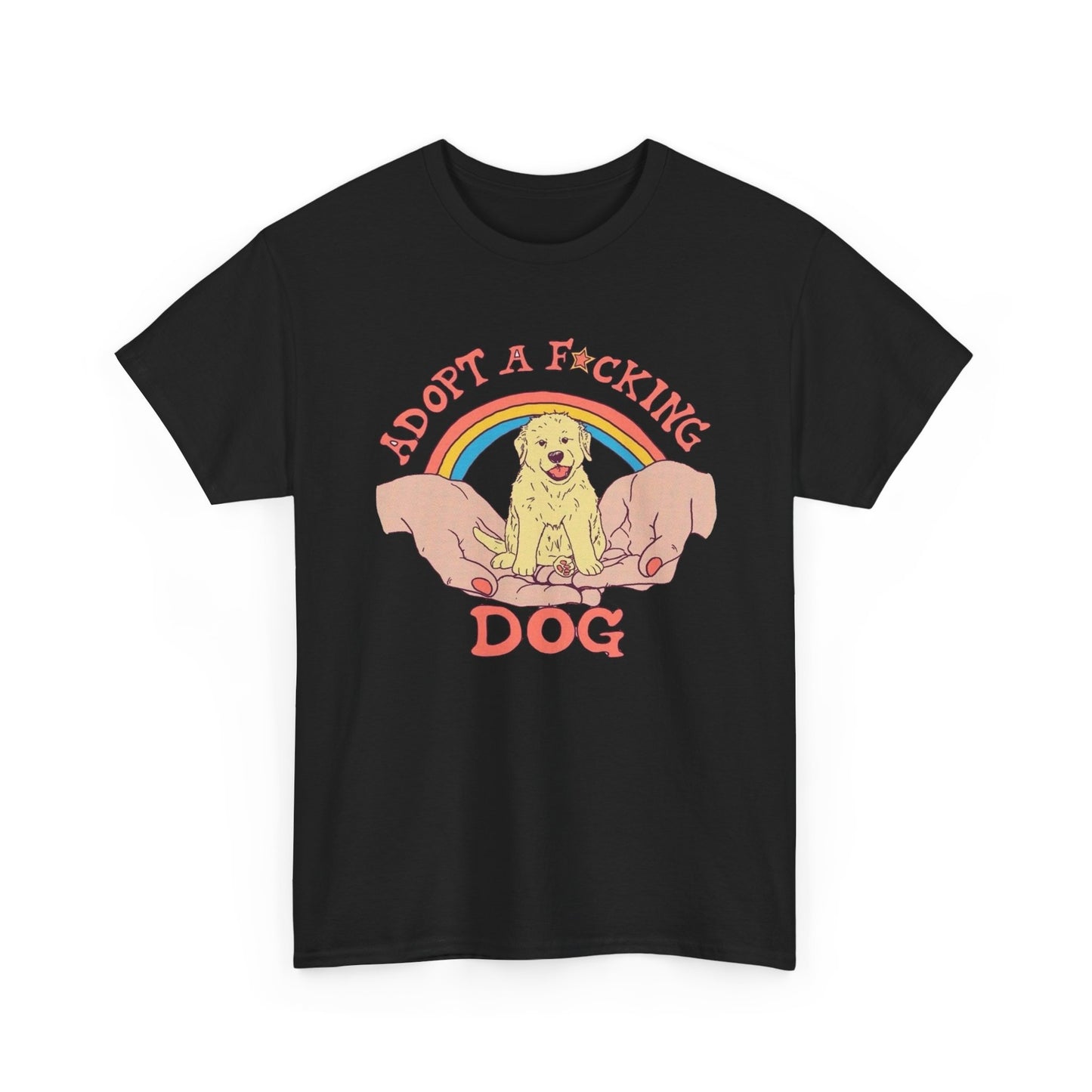 Adopt A Dog Graphic T Shirt NEW Adult Tee