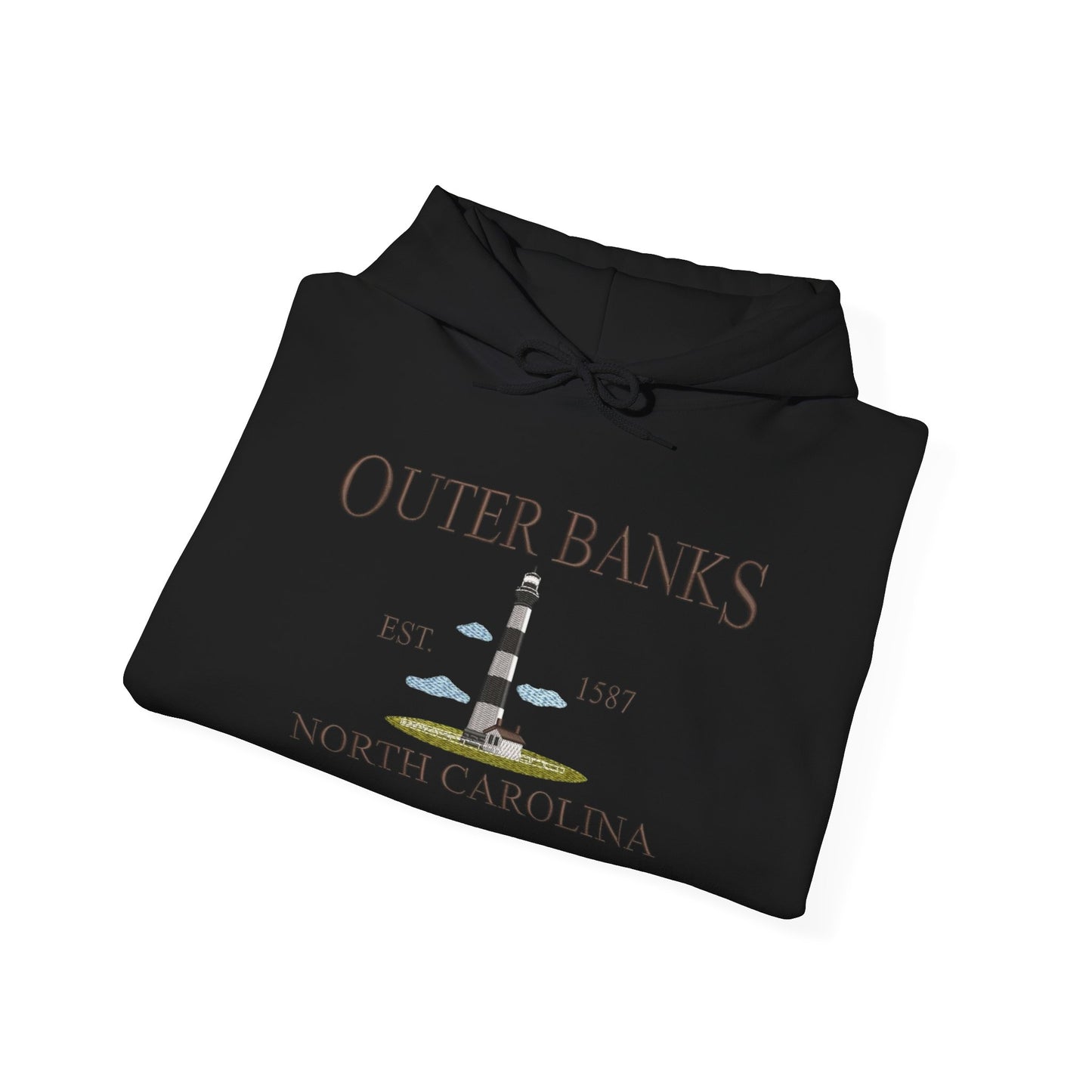 Outer Banks North Carolina Graphic Hoodie Heavy Blend Sweatshirt NEW