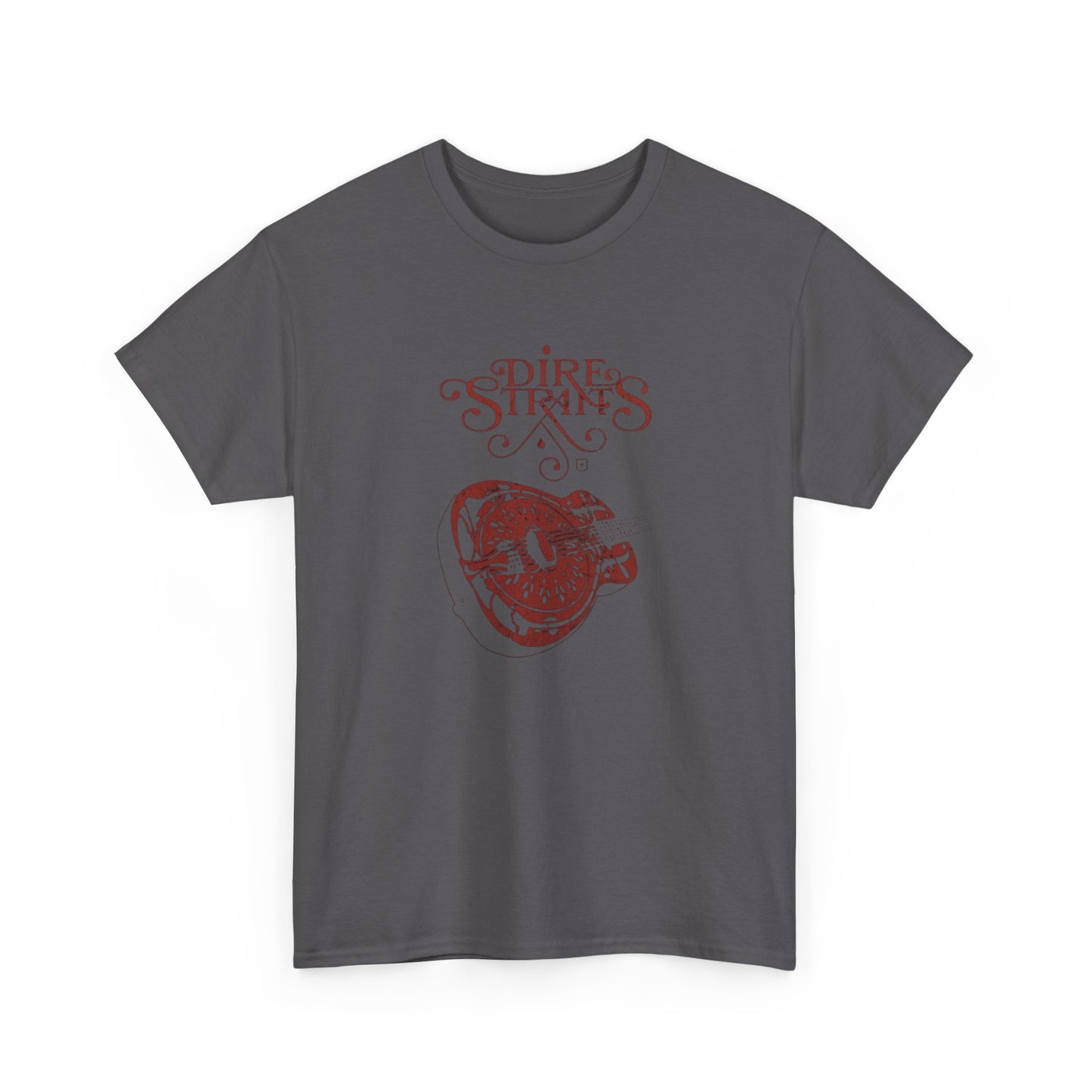 Dire Straits Vintage Guitar Graphic T Shirt NEW ADULT Unisex Heavy Cotton Tee