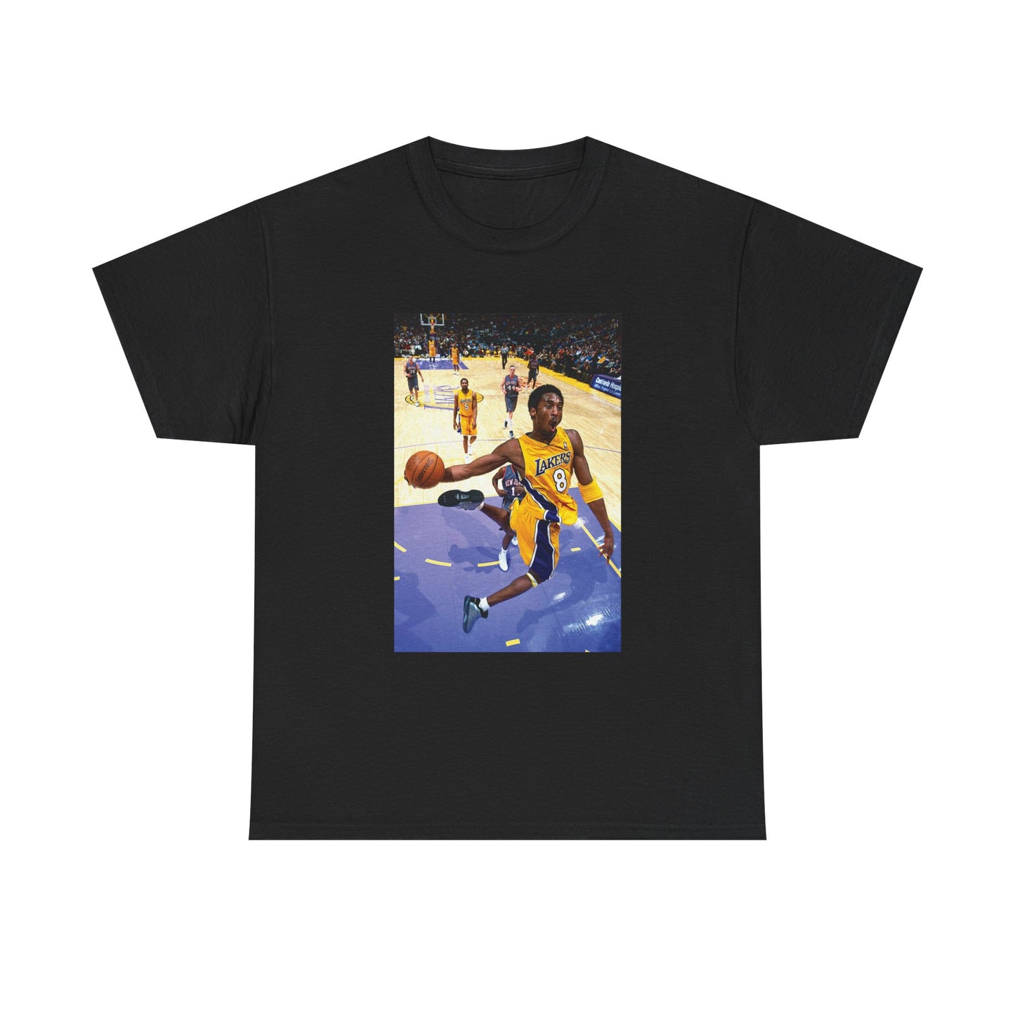 Kobe BasketBall Tshirt Vintage Lakers Retro Dunk Unisex Heavy Cotton Tee
