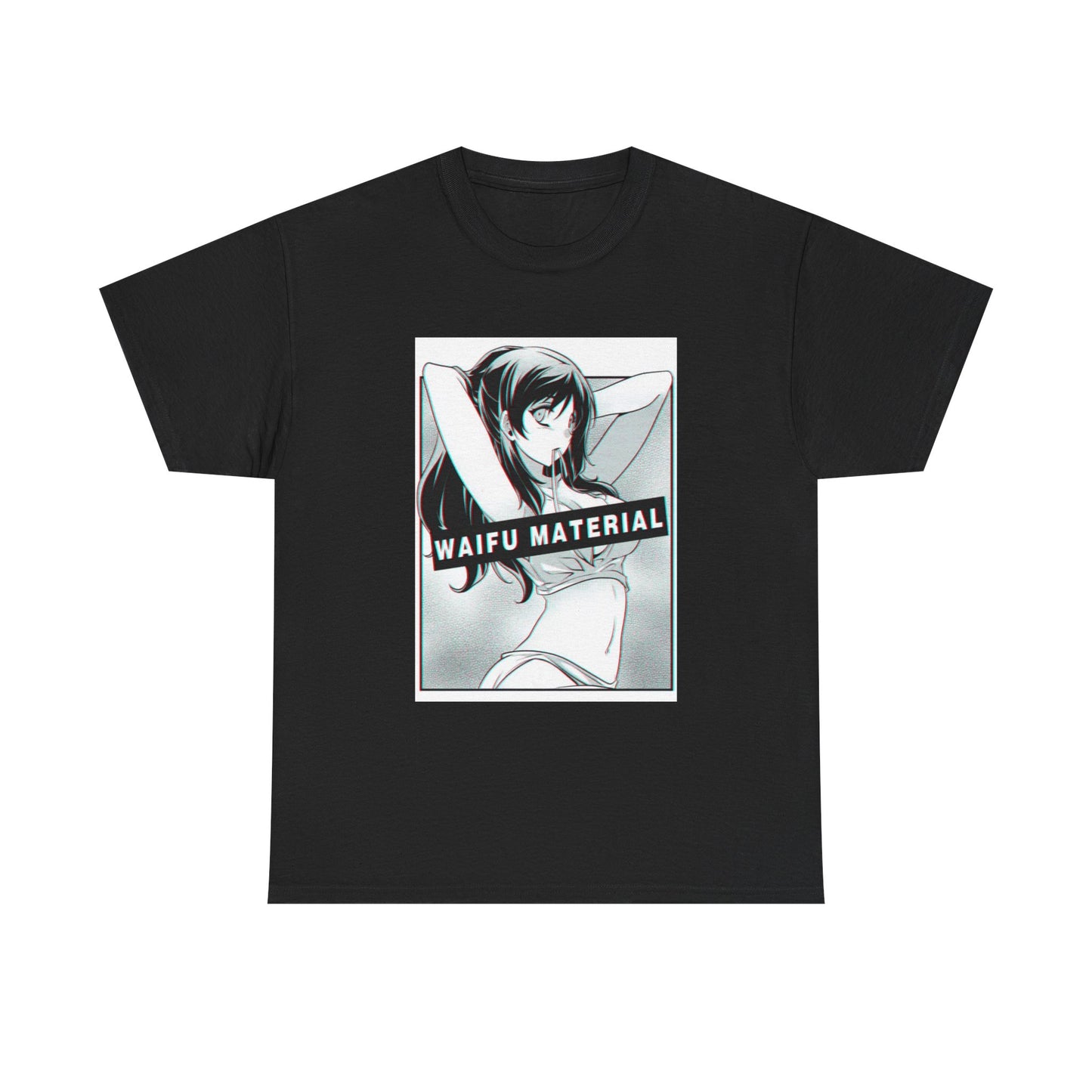 Waifu Material Hentai Tshirt Sexy anime Naturo Gamer Cartoon Unisex Heavy Cotton