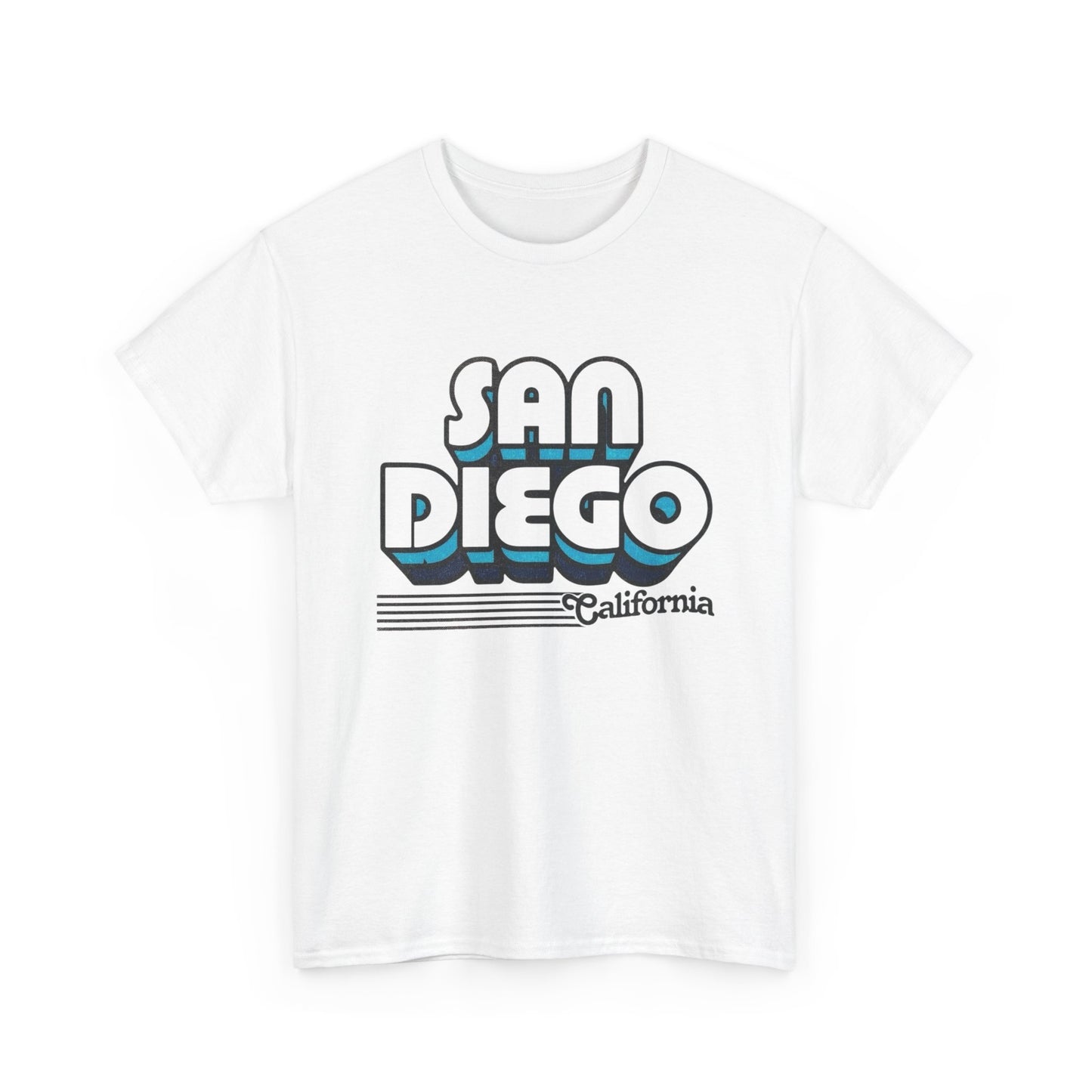 San Diego California Retro Graphic T Shirt NEW Unisex Heavy Cotton Tee