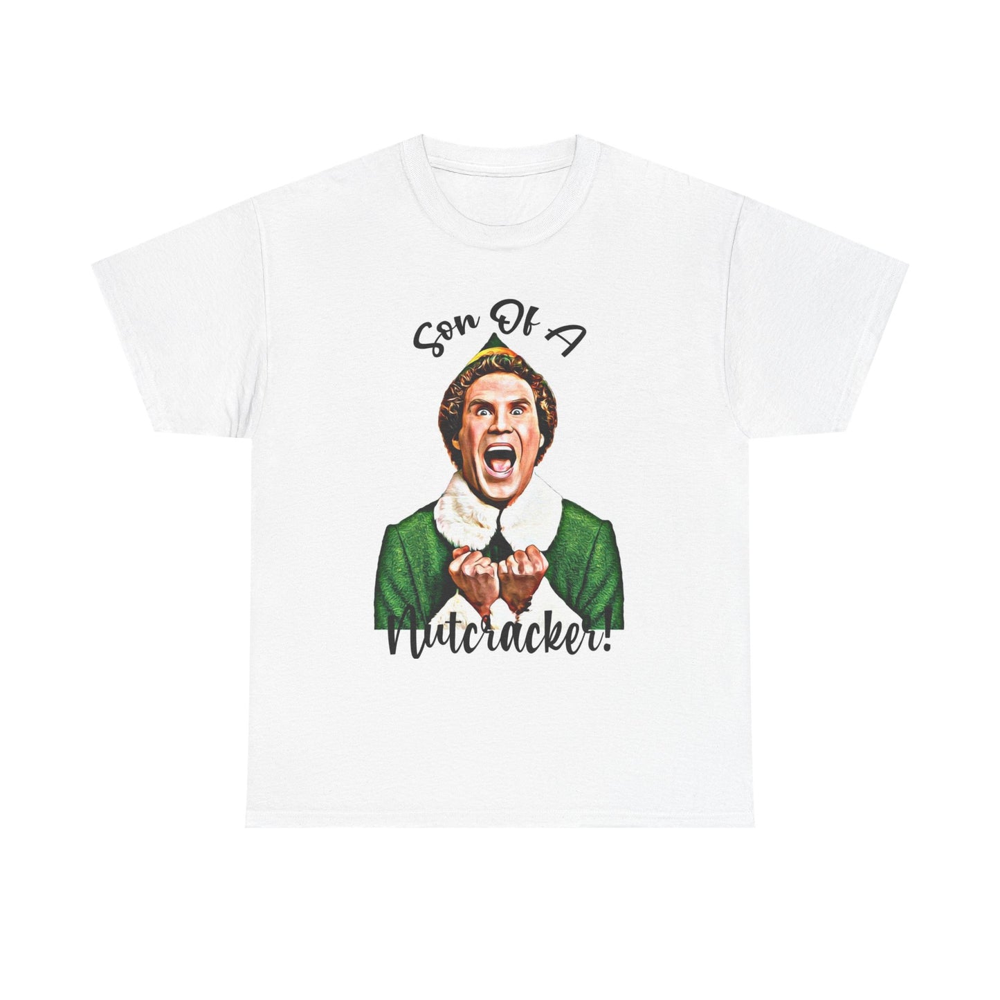 Son Of A Nutcracker Graphic T Shirt Funny Elf Christmas Unisex Heavy Cotton Tee