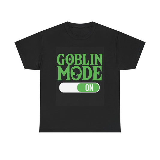 Goblin Mode T Shirt Graphic Funny Halloween Comedy Horror Unisex Heavy Cotton