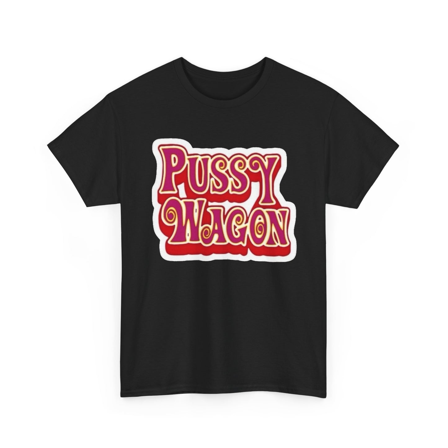 Pussy Wagon Retro Graphic T Shirt NEW Adult Regular Sizing Tee