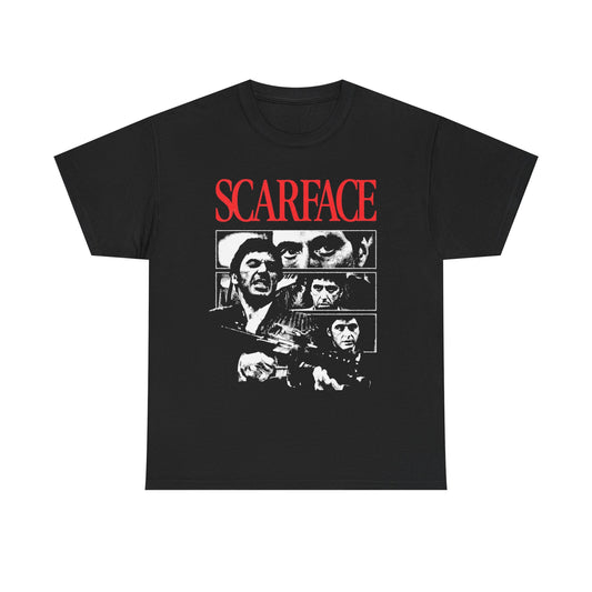 Scarface Vintage Movie Miami Graphic T Shirt NEW ADULT Unisex Heavy Cotton Tee