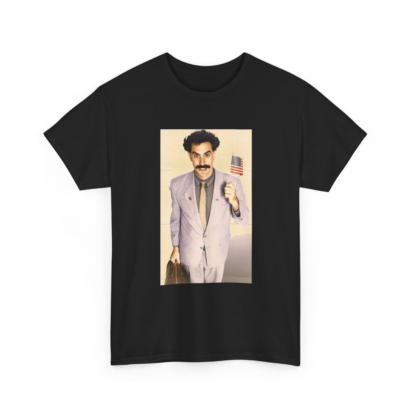 Borat Comes to America Tshirt Funny Comedy Movie Unisex Heavy Cotton Tee