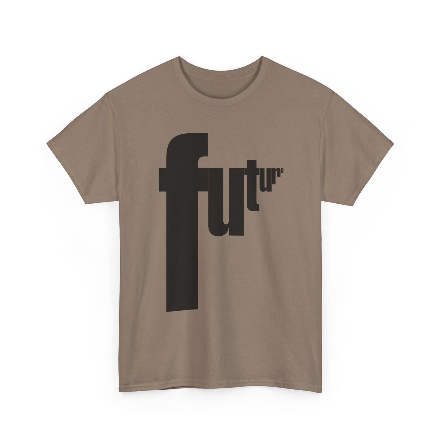Future Retro Lettering Graphic T Shirt Unisex Heavy Cotton Tee