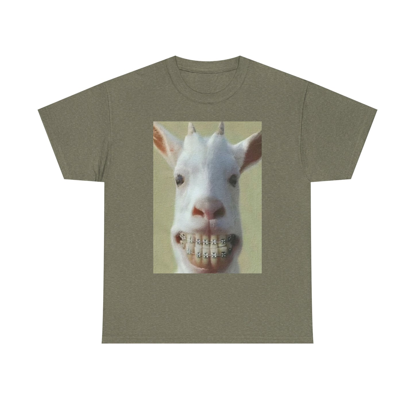 Funny Animal Graphic T Shirt Sheep goat Farm Hilarious Unisex Heavy Cotton Tee