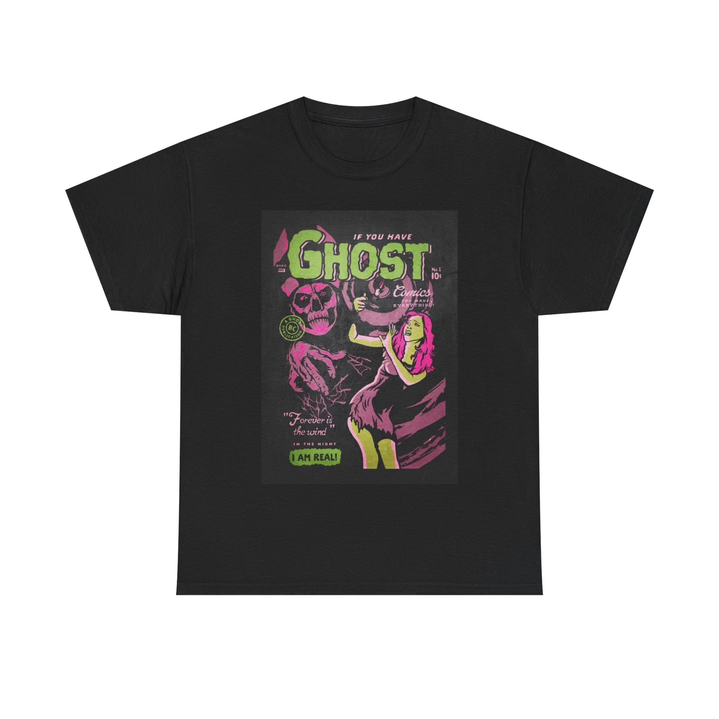 Ghost T-shirt vintage comic book art here’s papa Unisex Heavy Cotton Tee