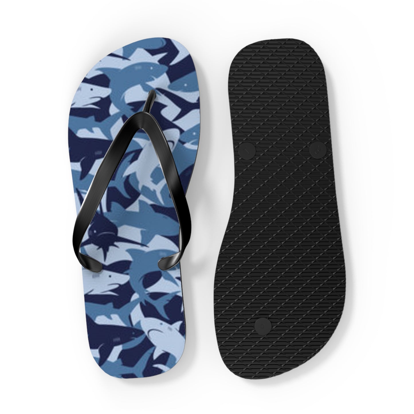 Sharks Summer Sandals, Beach Shoes, Vacation Flip Flops, Pool Slides