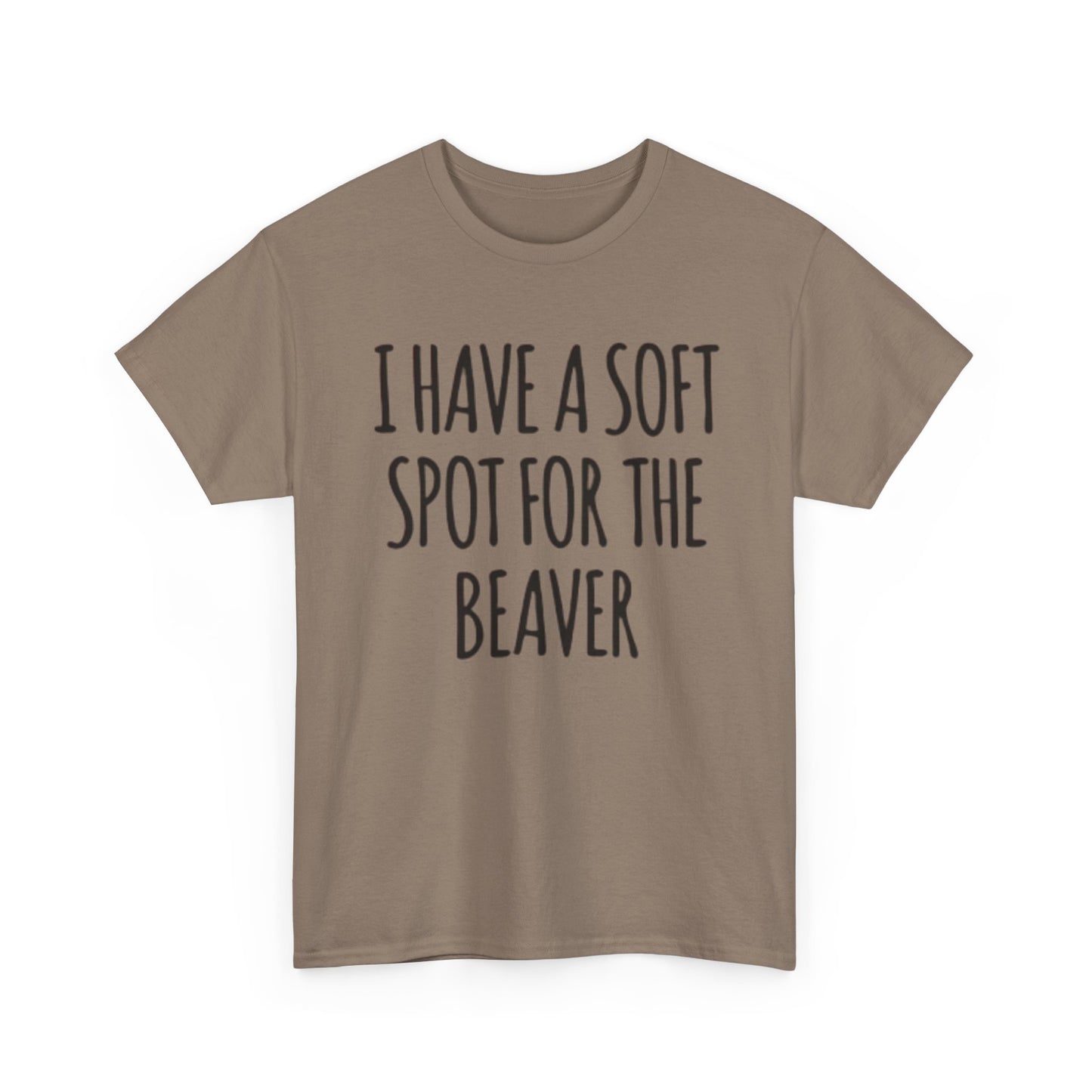 Soft Spot For The Beaver T Shirt Funny Sex Graphic Jokes Unisex Heavy Cotton Tee