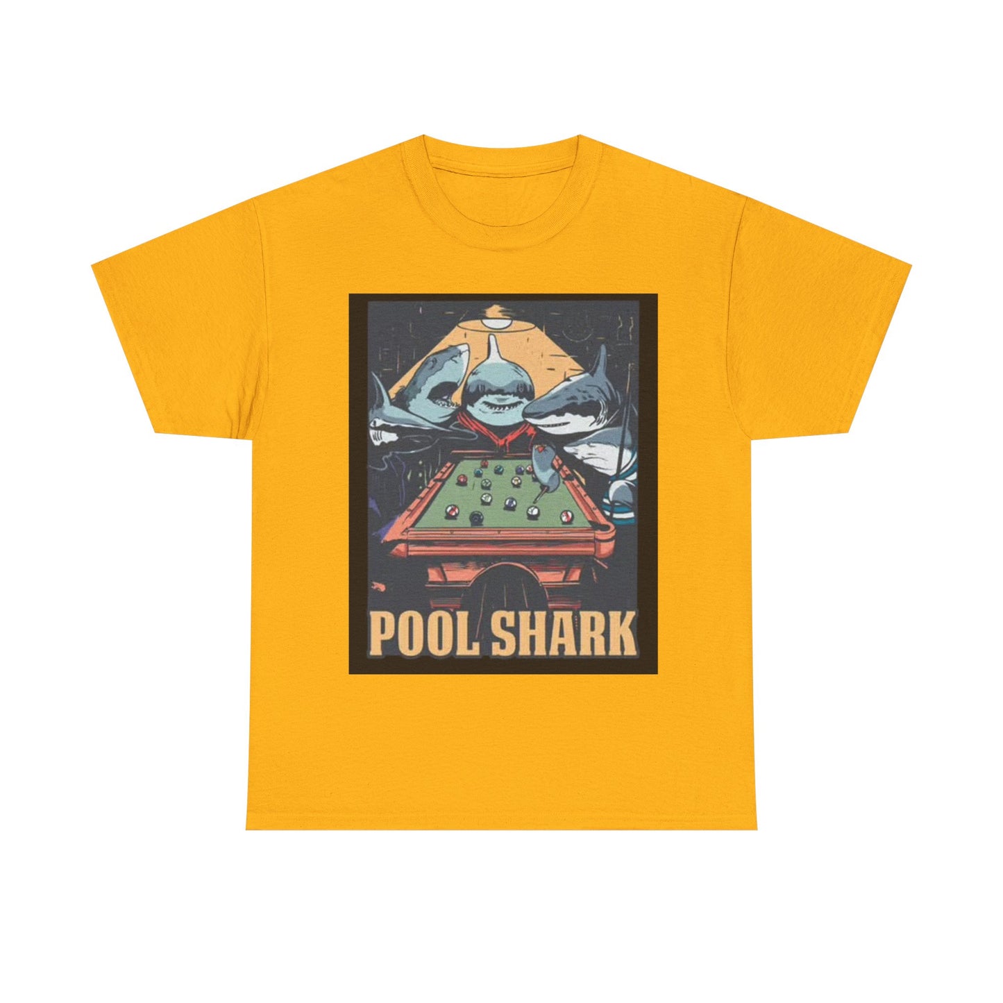 Pool Shark T Shirt Retro Funny Graphic T Vintage Pool Hall Rogan Unisex