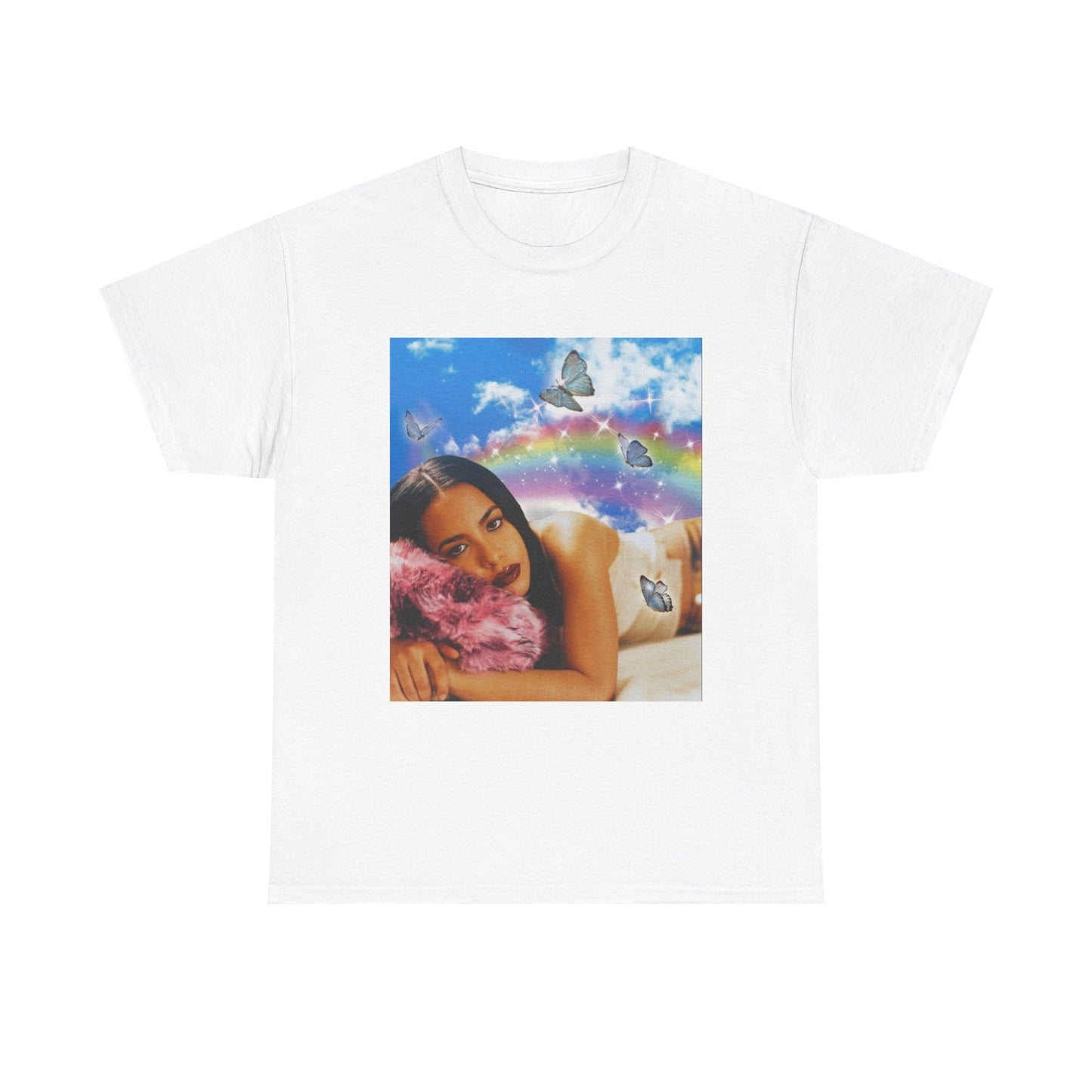 Aaliyah Tshirt Retro Poster 90s vintage Unisex Heavy Cotton Tee