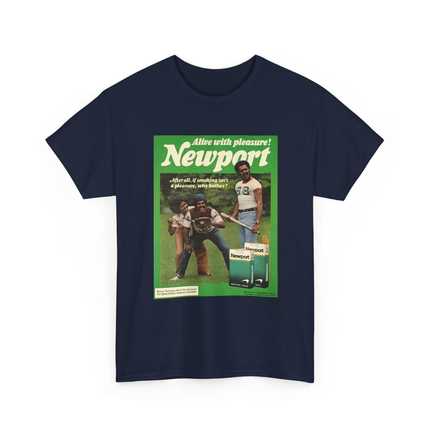 Newport T-shirt vintage cigarette menthol graphic Unisex Heavy Cotton Tee