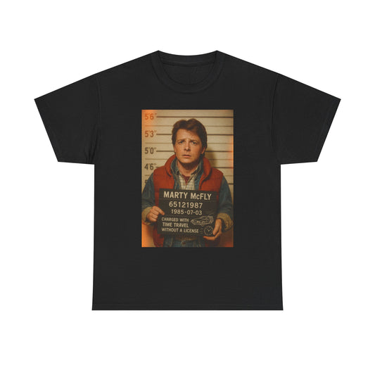 Back To The Future Funny Retro Graphic T Shirt Unisex Heavy Cotton Tee