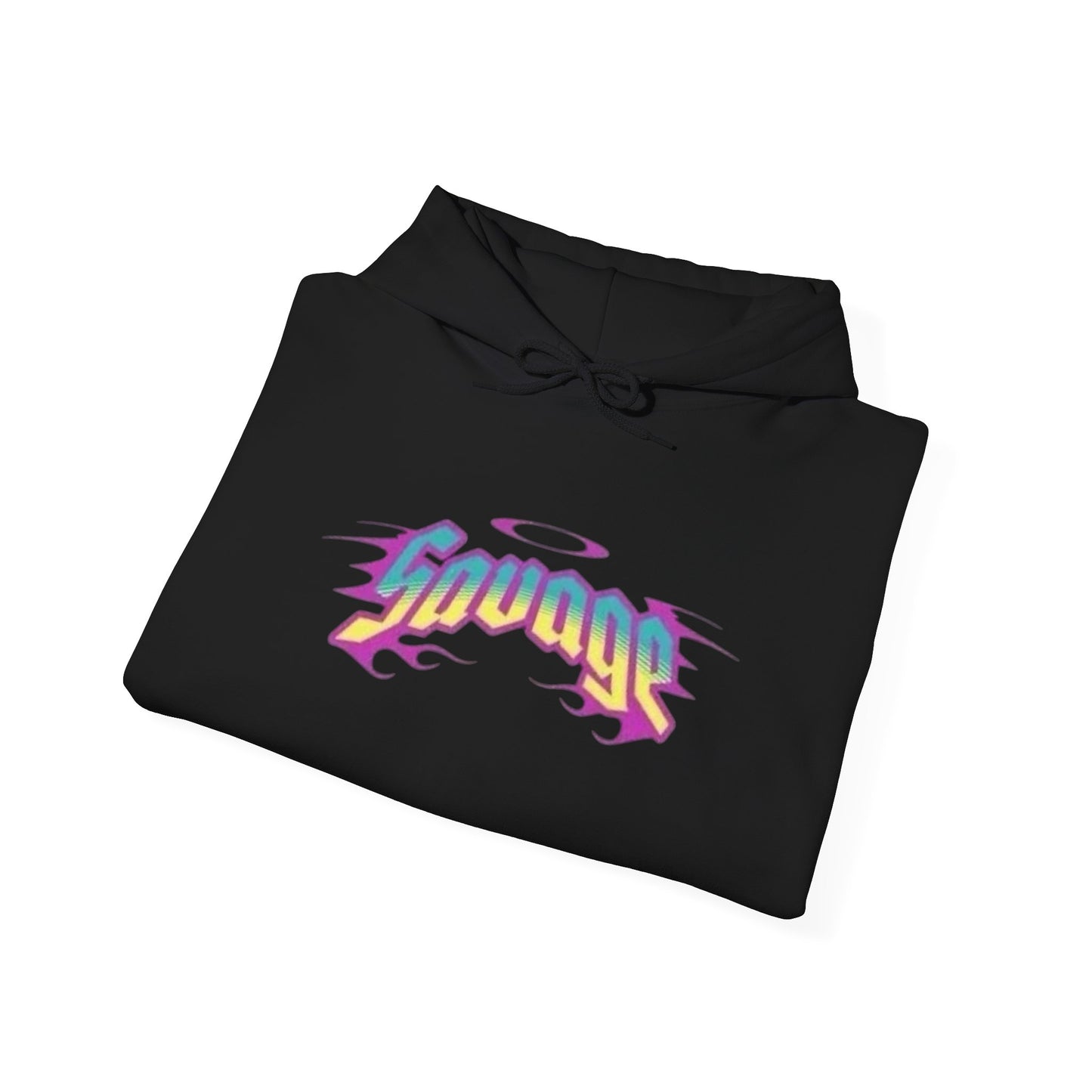 Savage Vintage Logo Graphic Hoodie Unisex Heavy Blend™ Hooded Sweatshirt