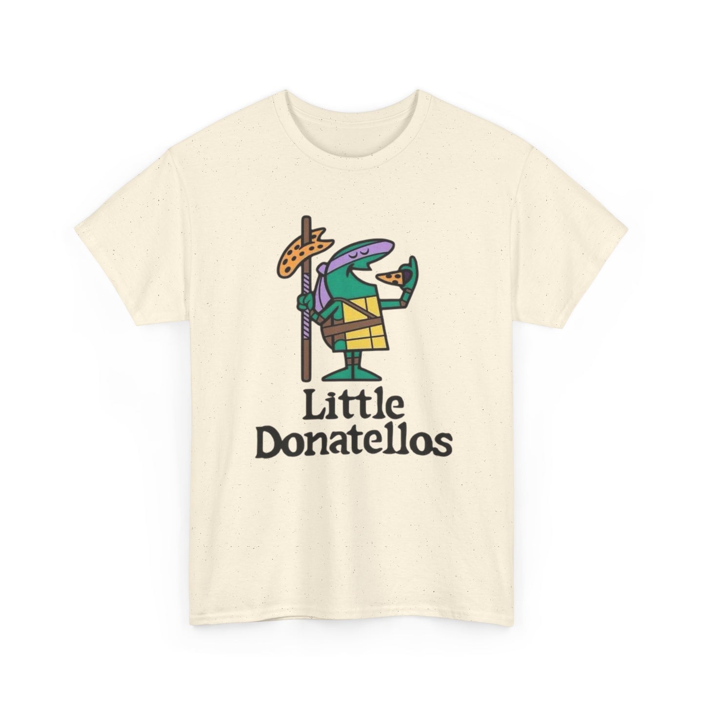 Little Donatello's Turtles Pizza T Shirt S-5XL NEW Unisex Cotton Tee